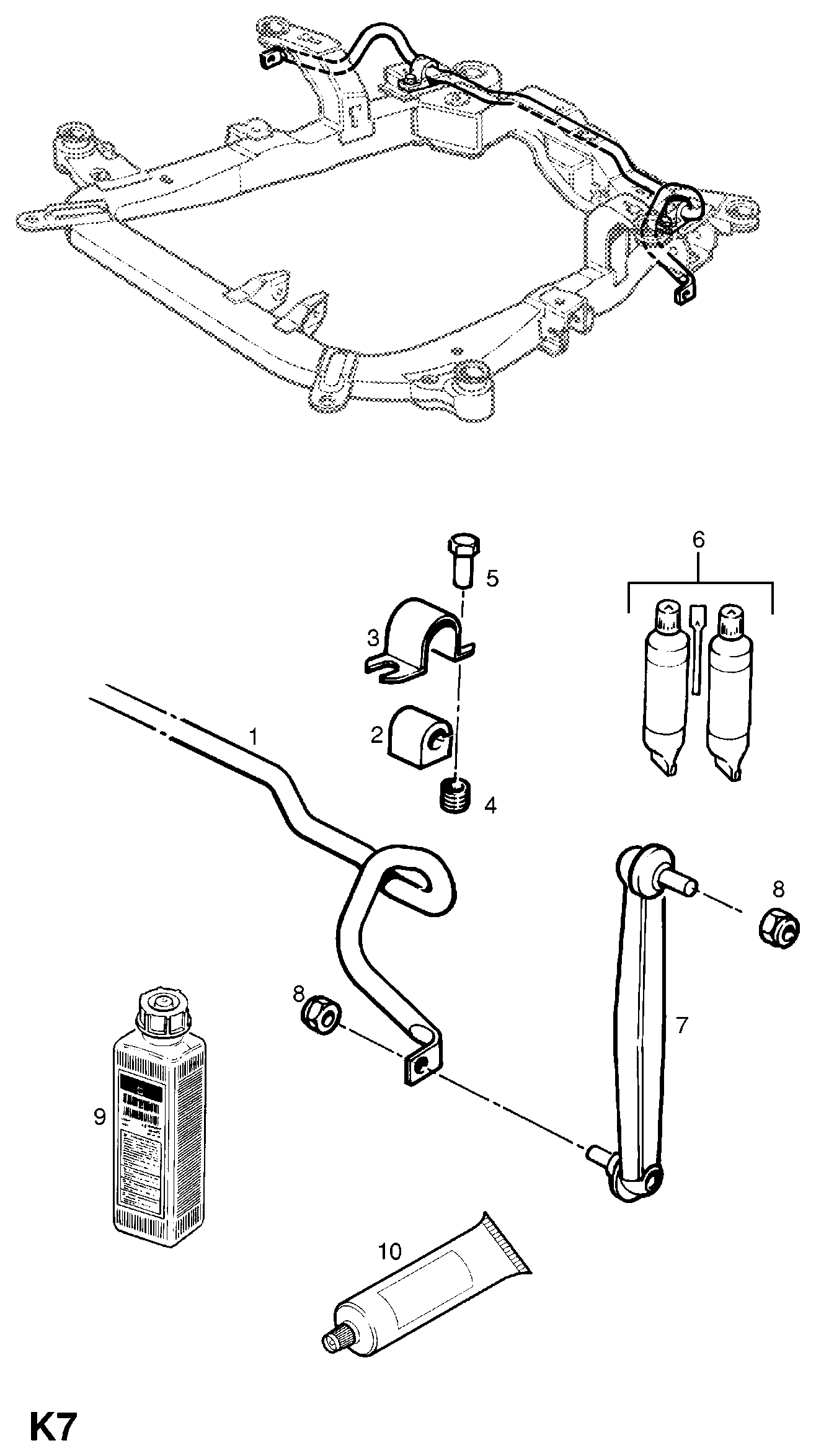 Opel 3 50 614 - Çubuq / Strut, stabilizator www.furqanavto.az