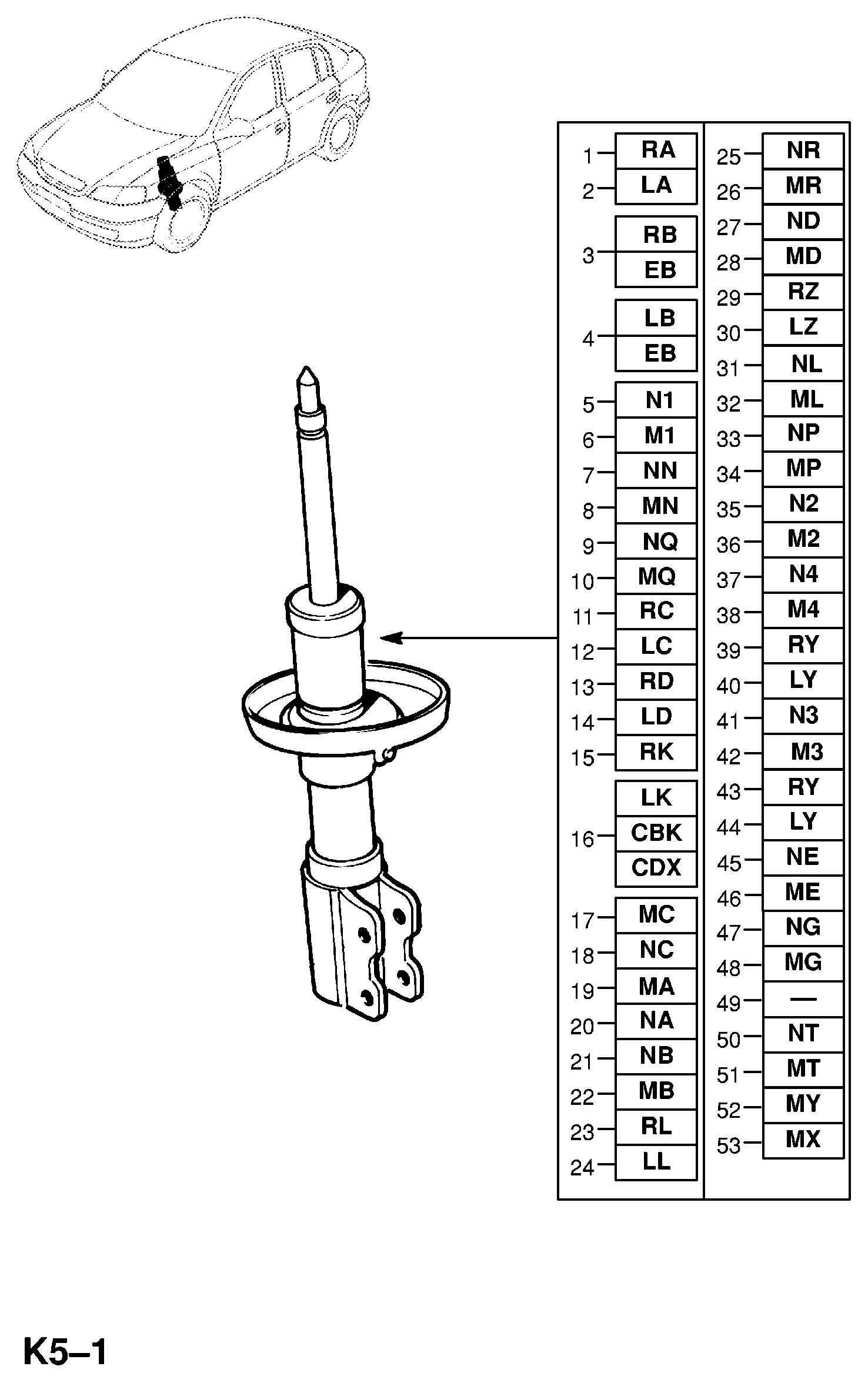 Opel 344 057 - Amortizator furqanavto.az