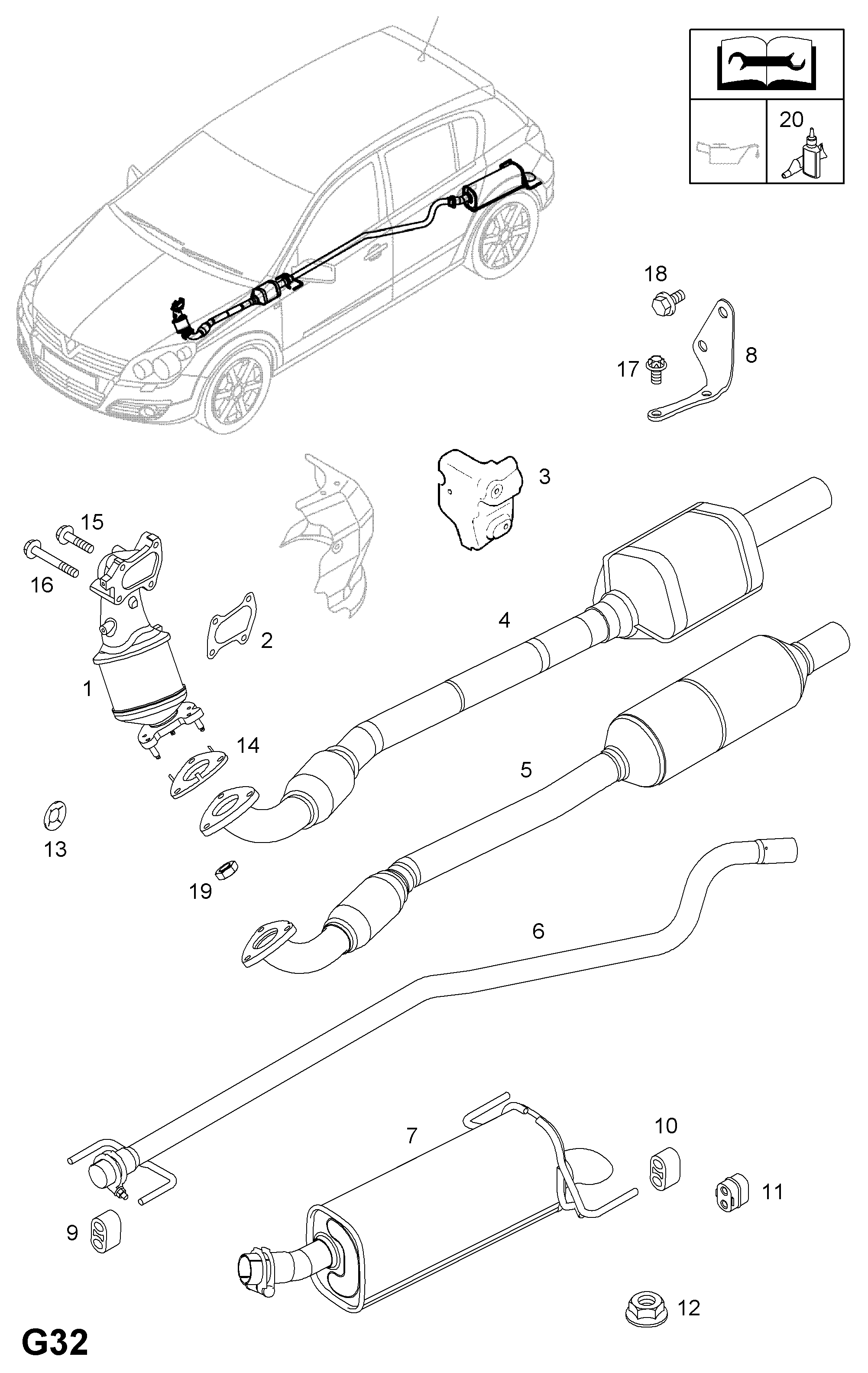 FIAT 5860893 - Conta, egzoz borusu furqanavto.az