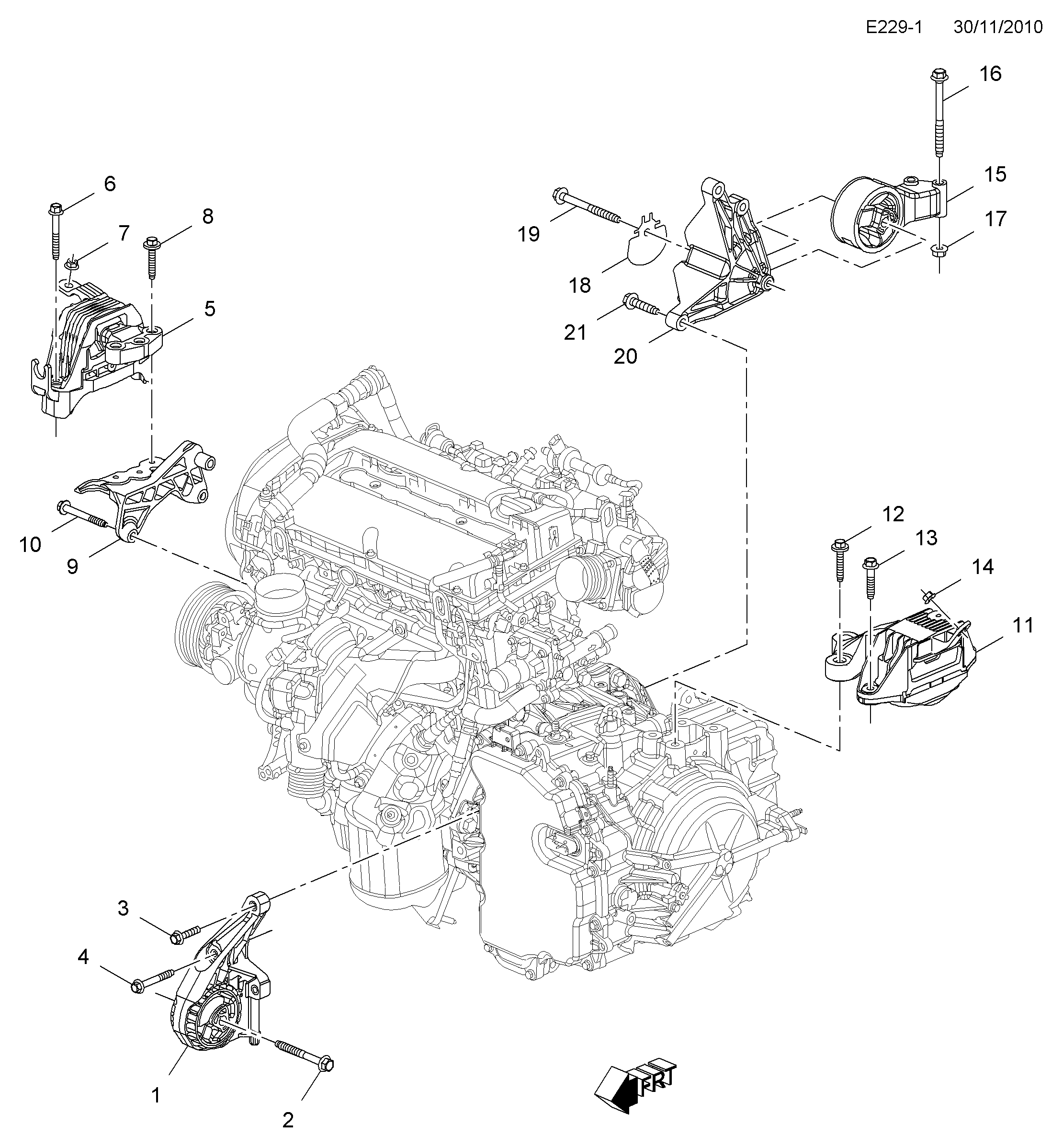 Opel 684 322 - Tutacaq, mühərrik montajı furqanavto.az