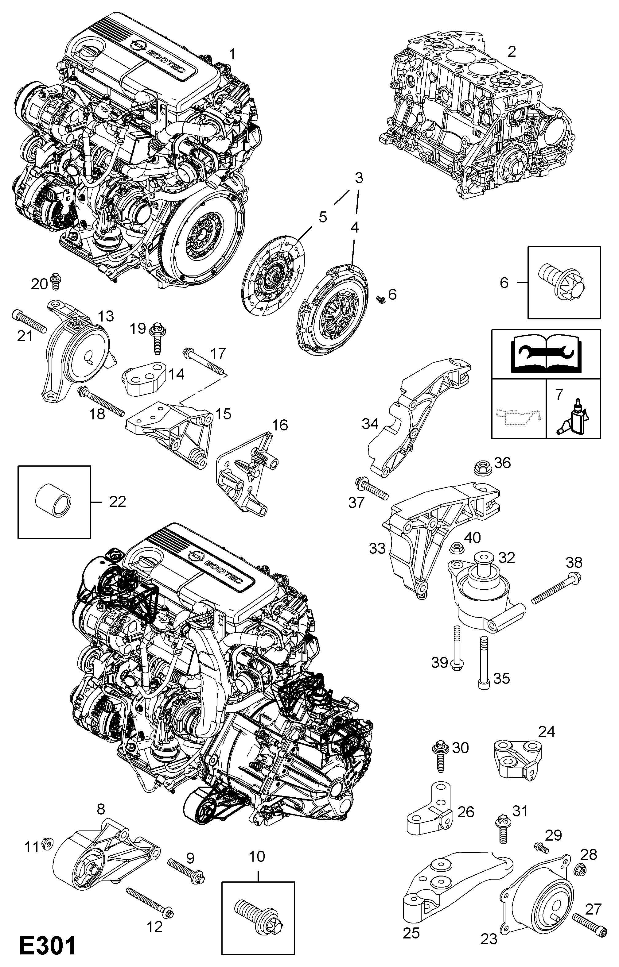 Opel 56 84 654 - Tutacaq, mühərrik montajı furqanavto.az