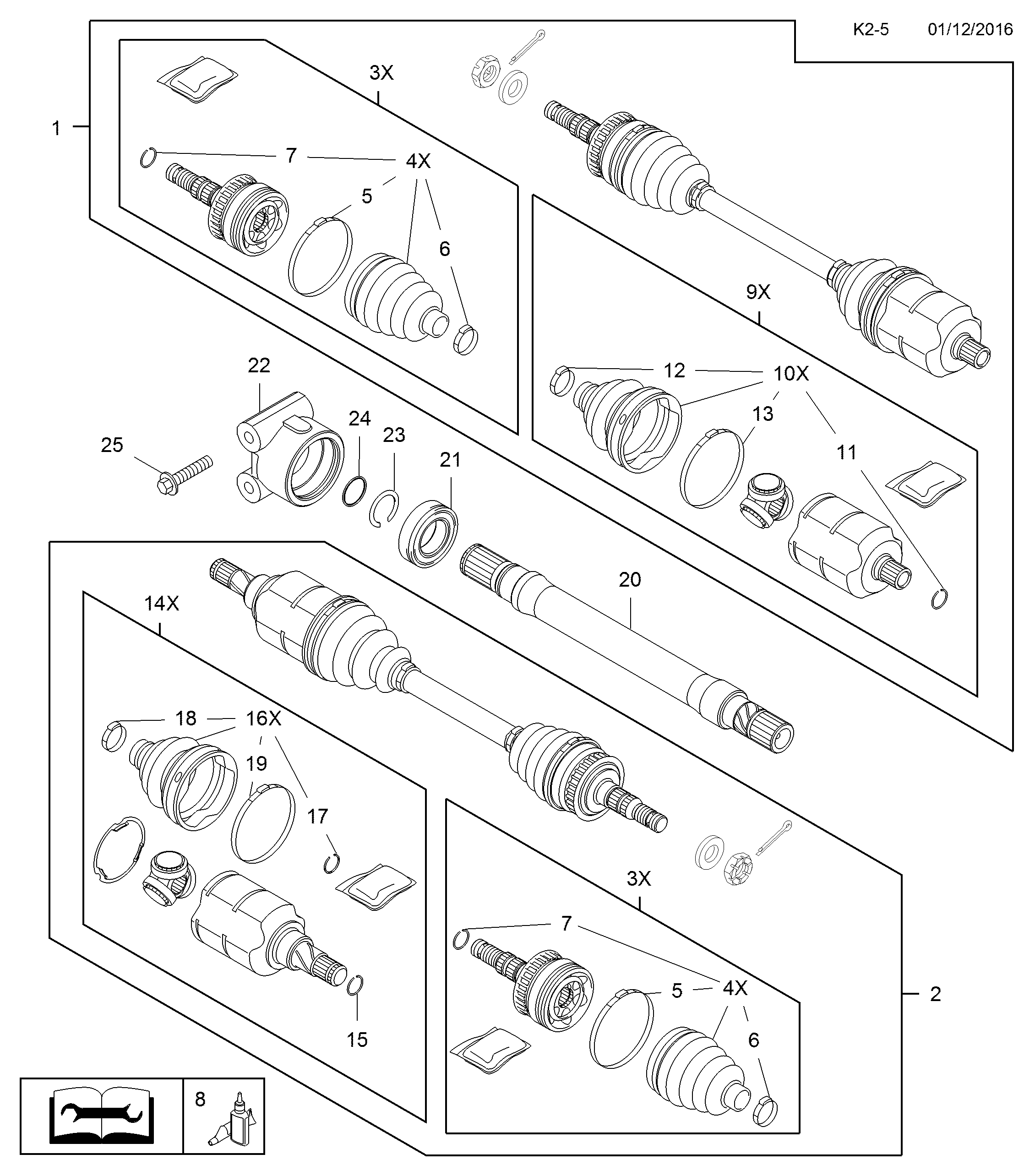 Vauxhall 1603259 - Körük, sürücü val furqanavto.az