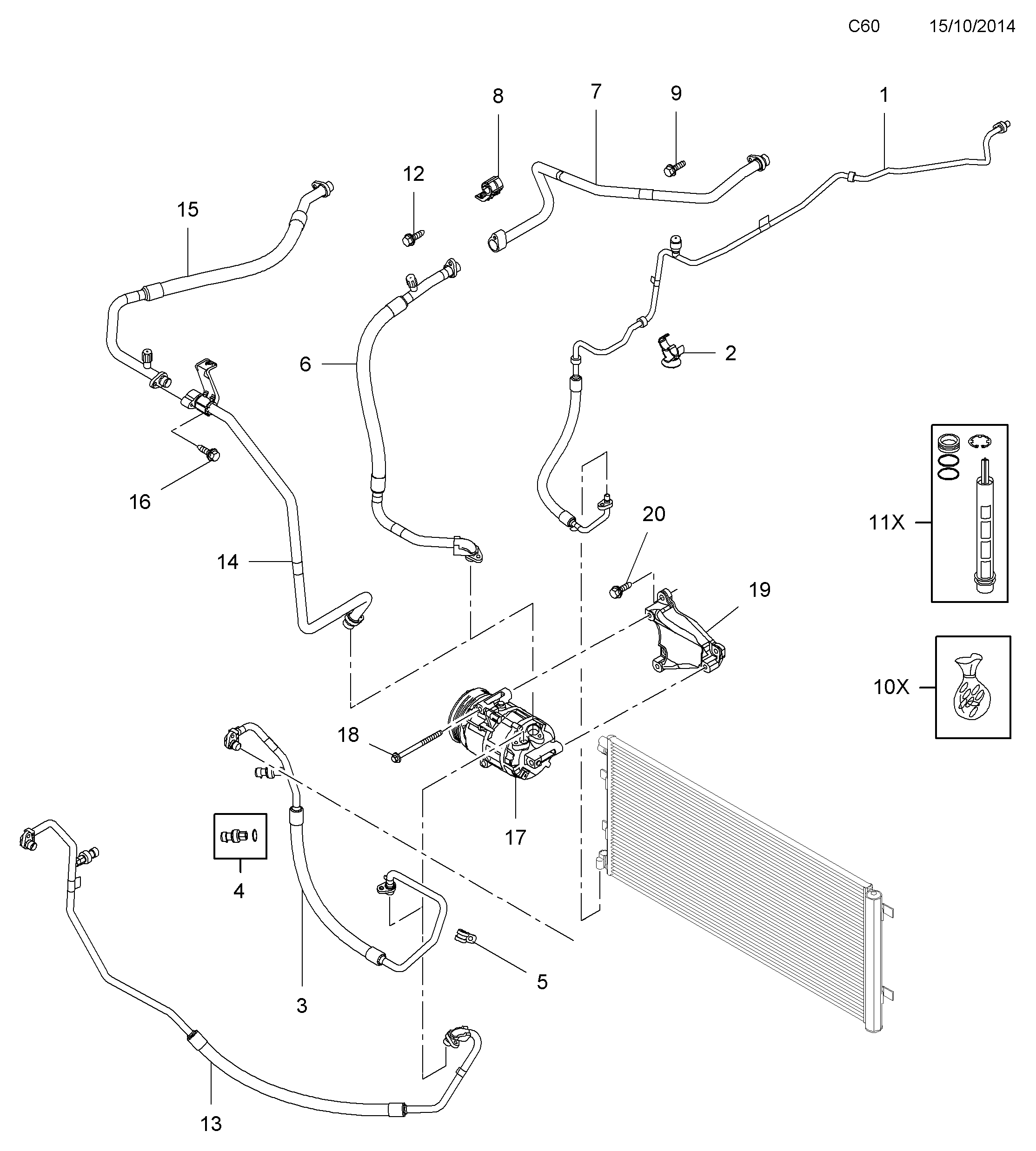 DEUTZ-FAHR 4419569 - PIPE, REFRIGERANT, EVAPORATOR AND COMPRESSOR furqanavto.az