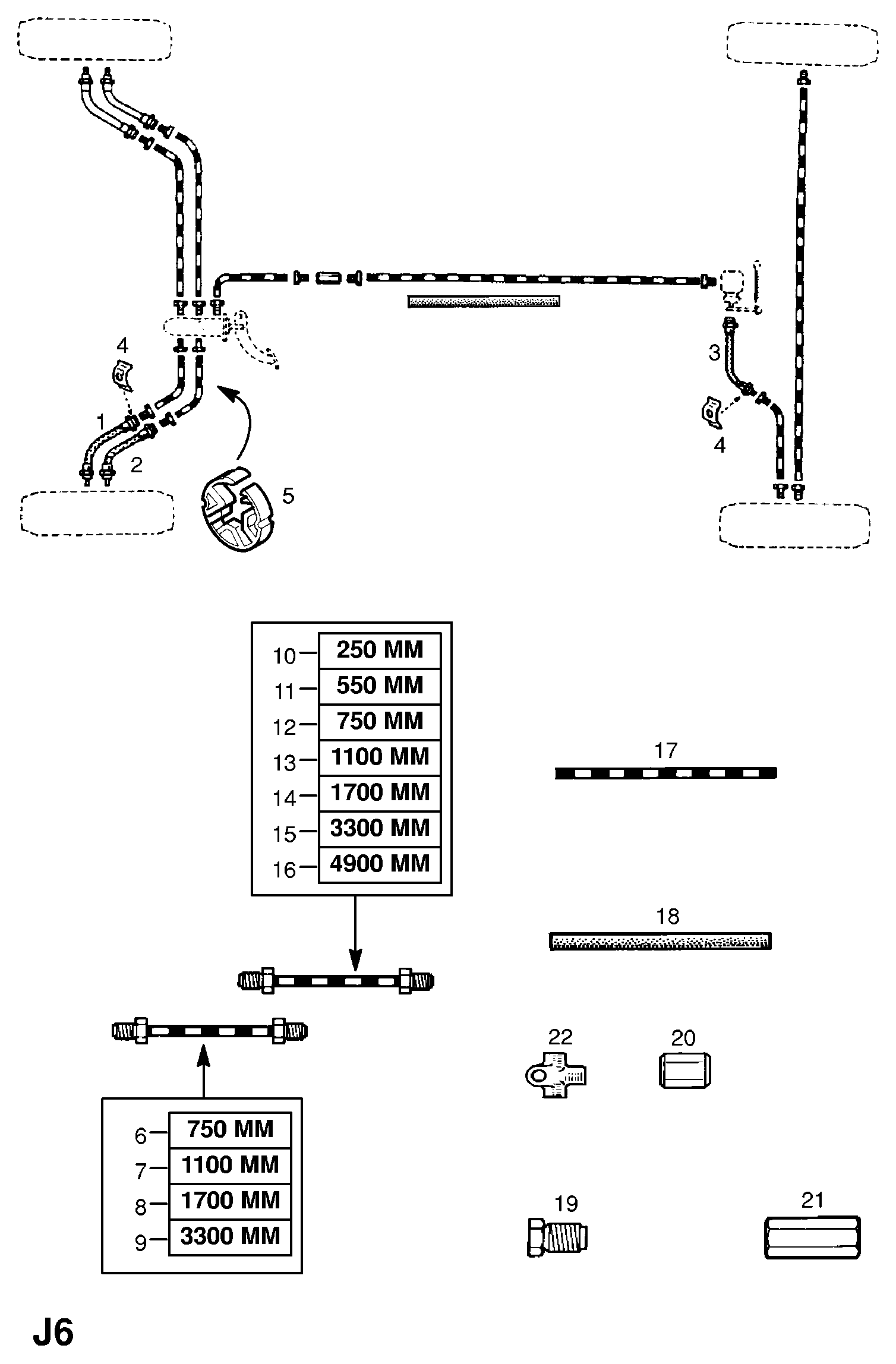 Opel 4405110 - Əyləc şlanqı furqanavto.az