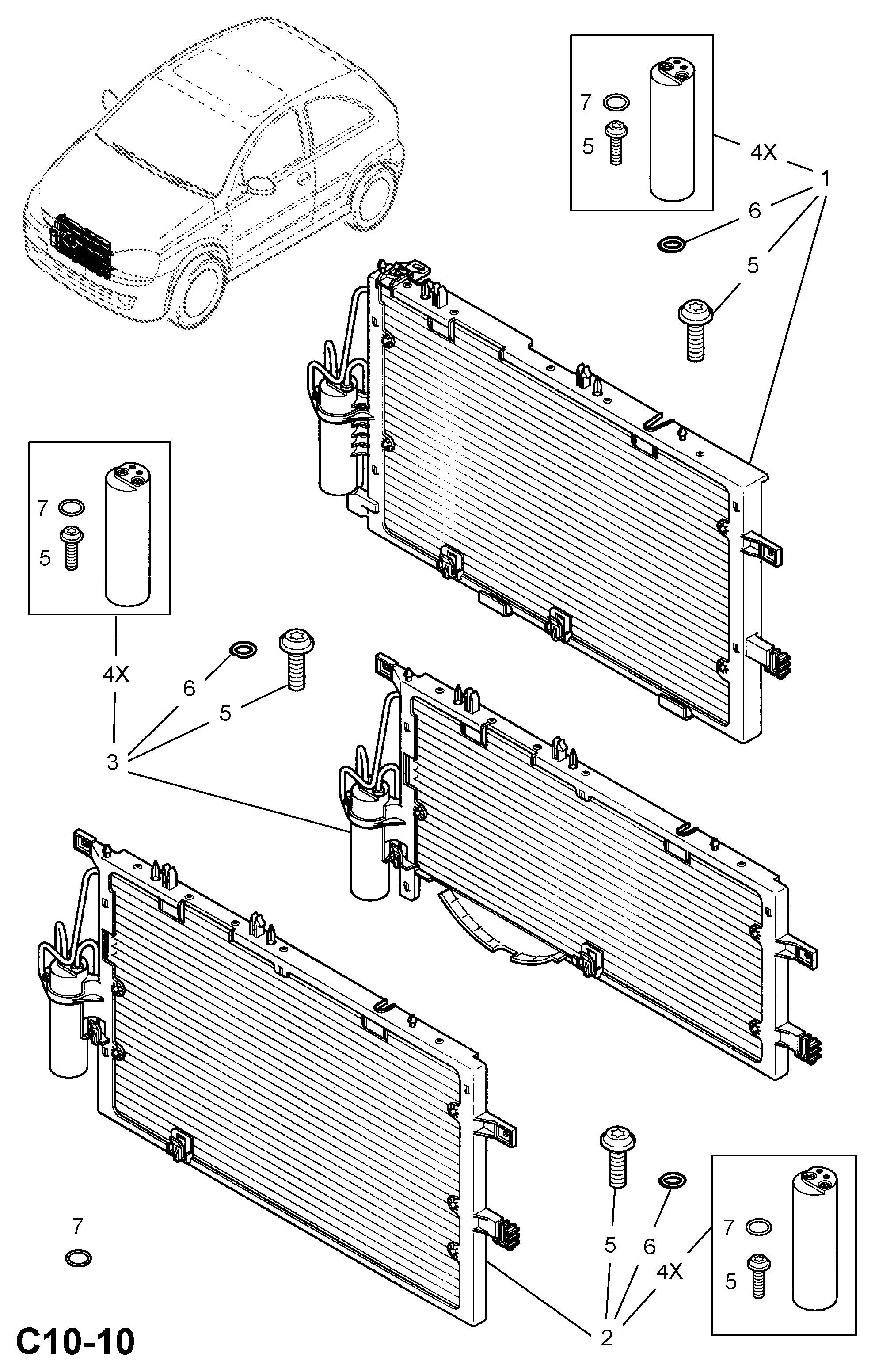 Opel 1 850 089 - Kondenser, kondisioner furqanavto.az