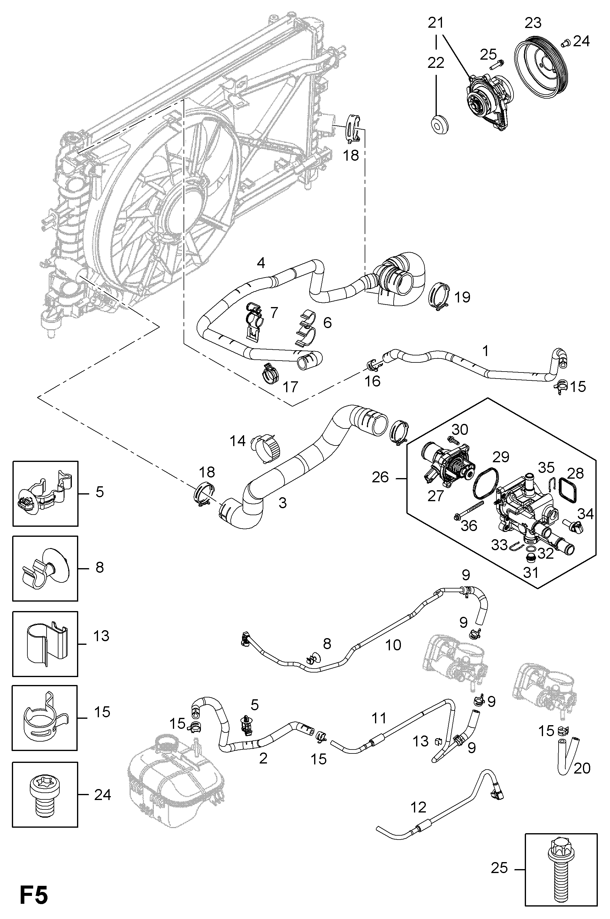 Opel 63 38 044 - Termostat, soyuducu furqanavto.az