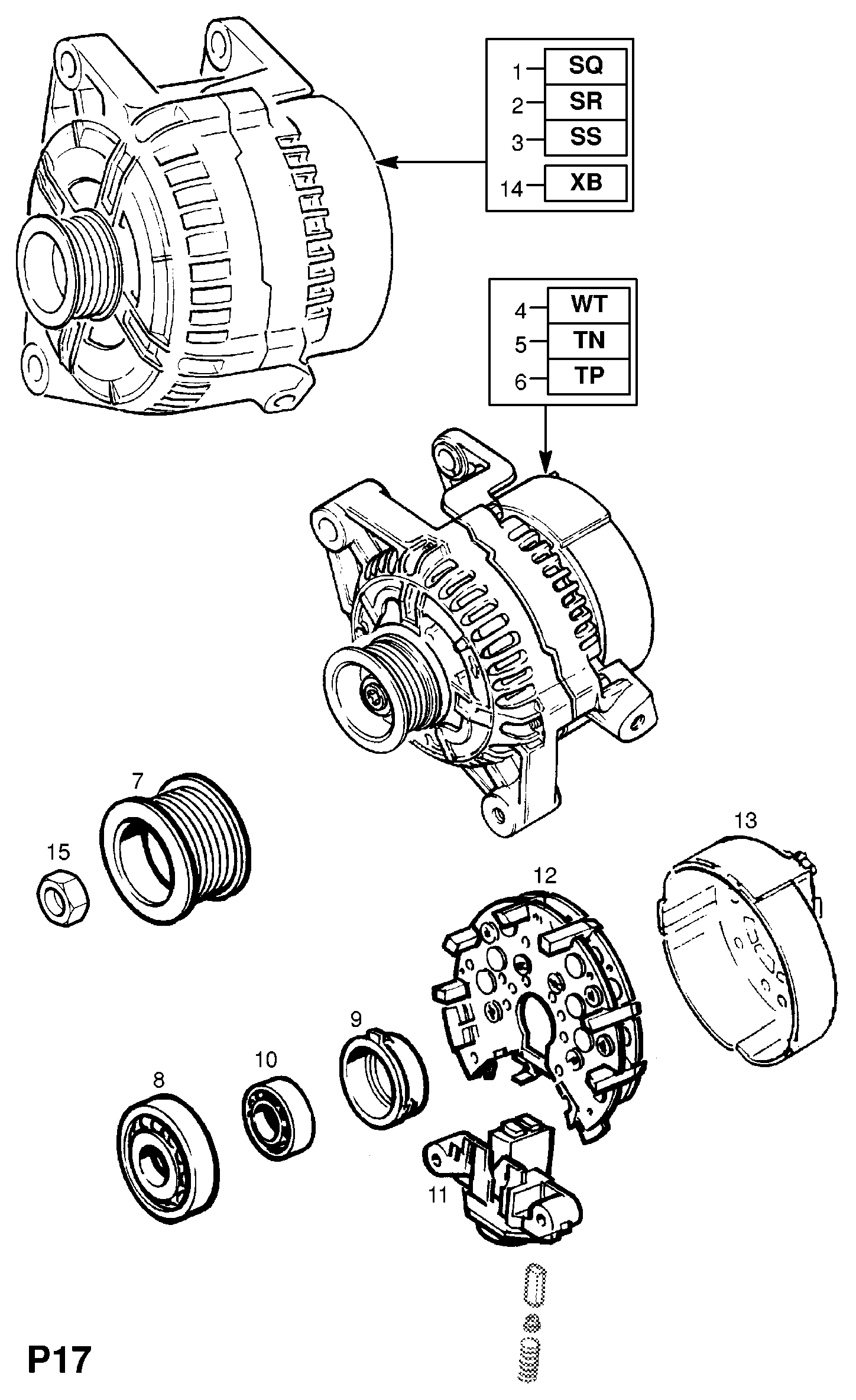 Opel 6204025 - Alternator furqanavto.az