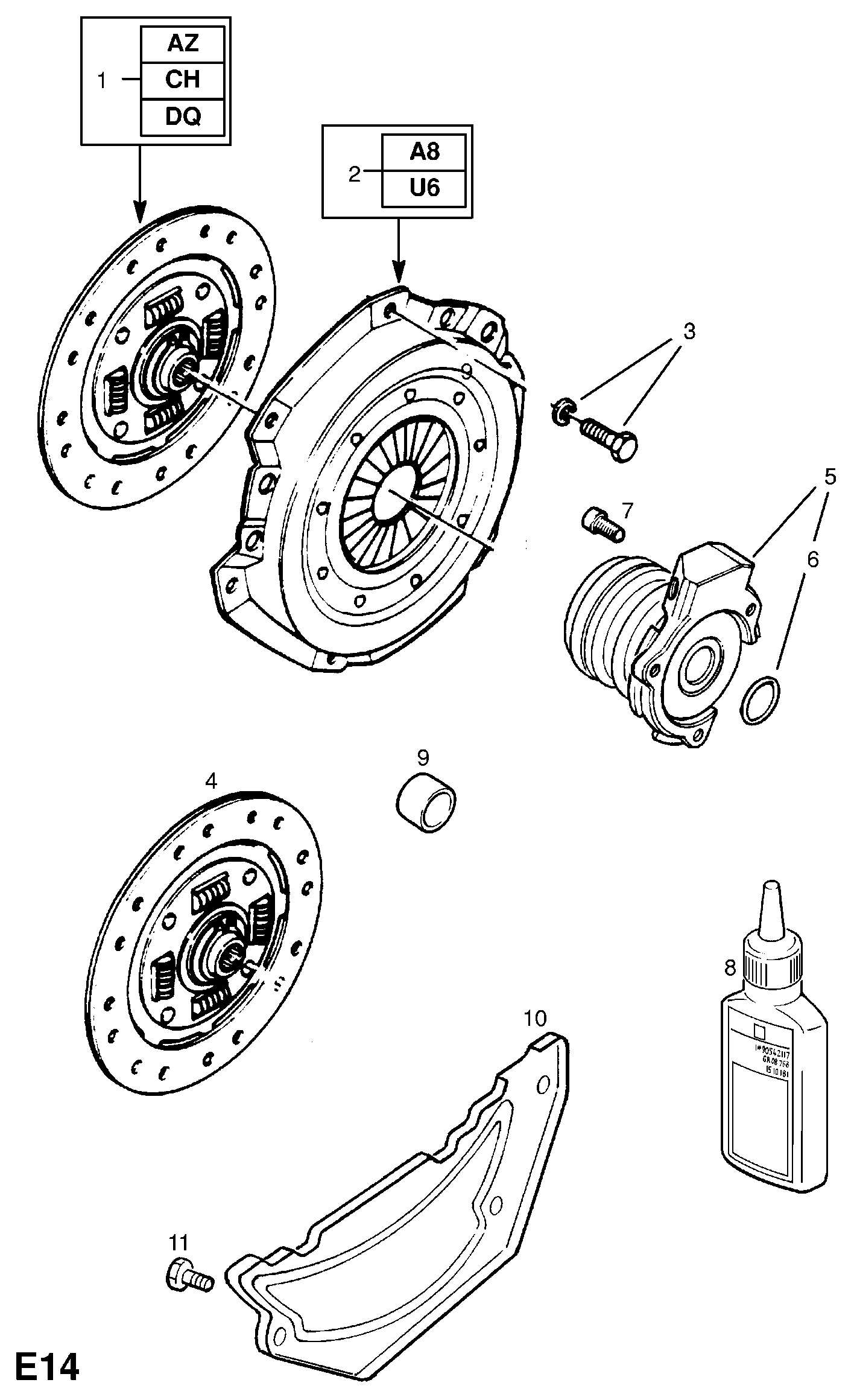 Vauxhall 6 66 022 - Debriyaj təzyiq lövhəsi furqanavto.az