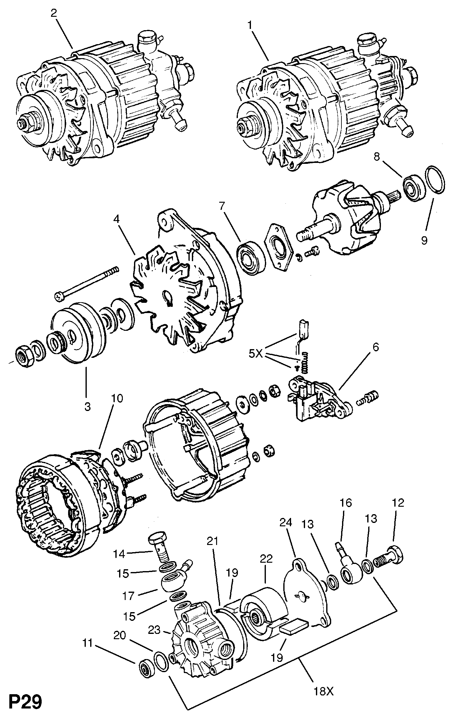 Opel 12 04 037 - Alternator furqanavto.az