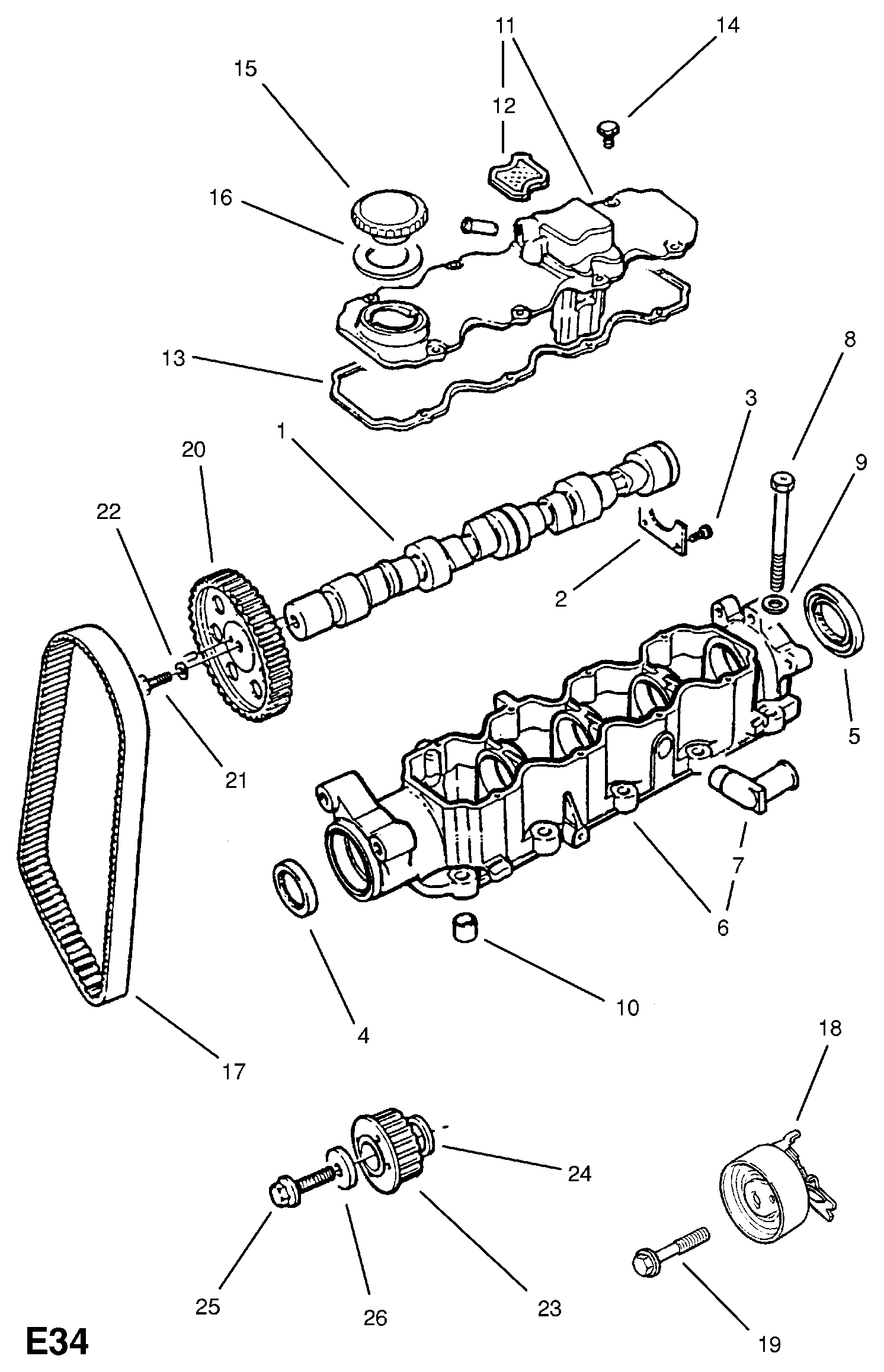 Opel 607 931 - Yuyucu, silindr başının boltu furqanavto.az