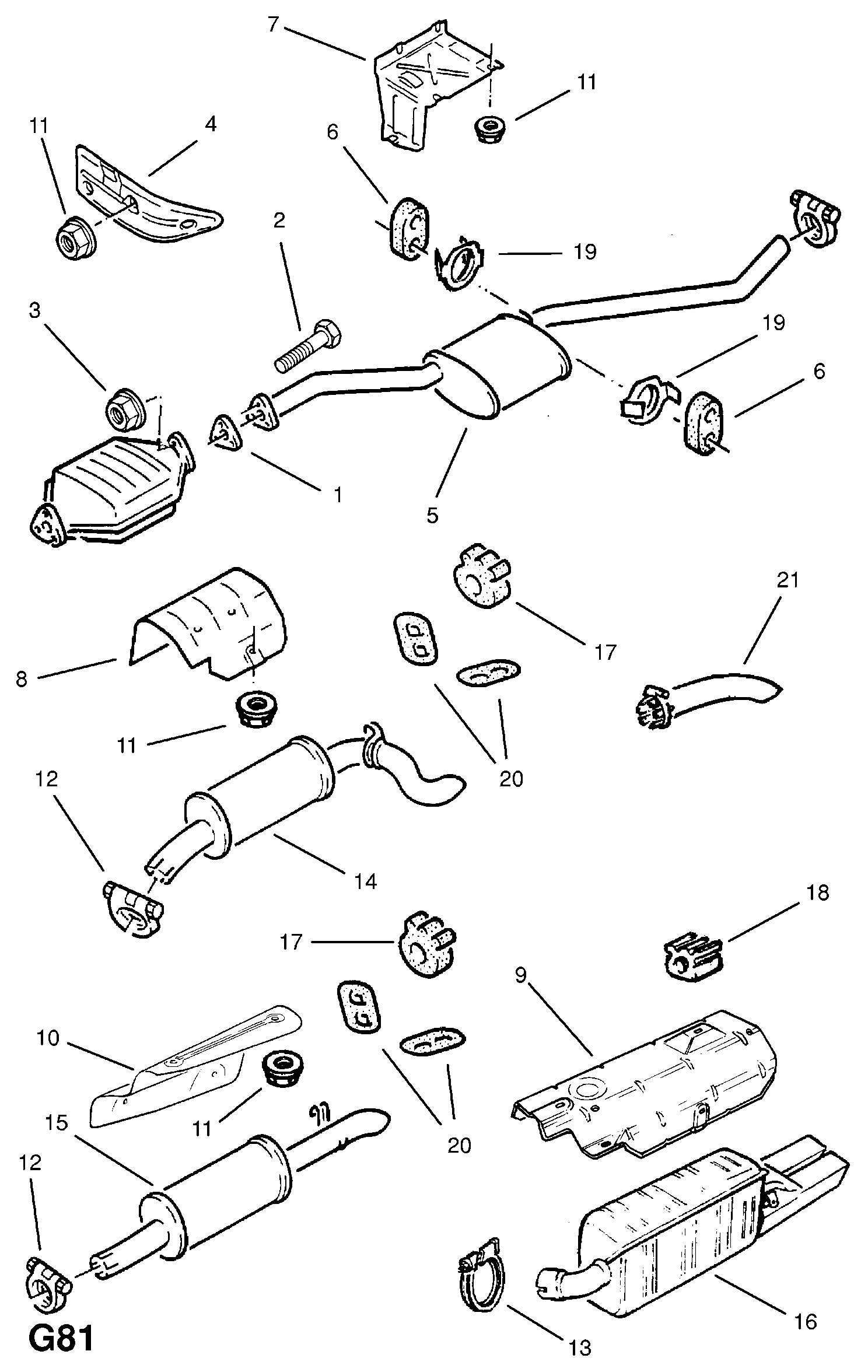 Opel 852 716 - Dəstək kol, stabilizator furqanavto.az