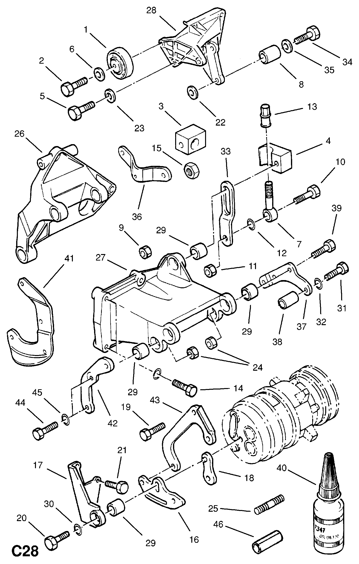 Opel 2080231 - Üst Strut Montajı furqanavto.az