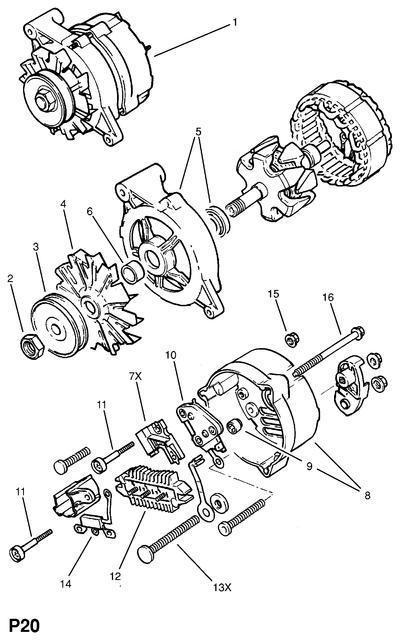 Vauxhall 12 04 122 - Alternator furqanavto.az