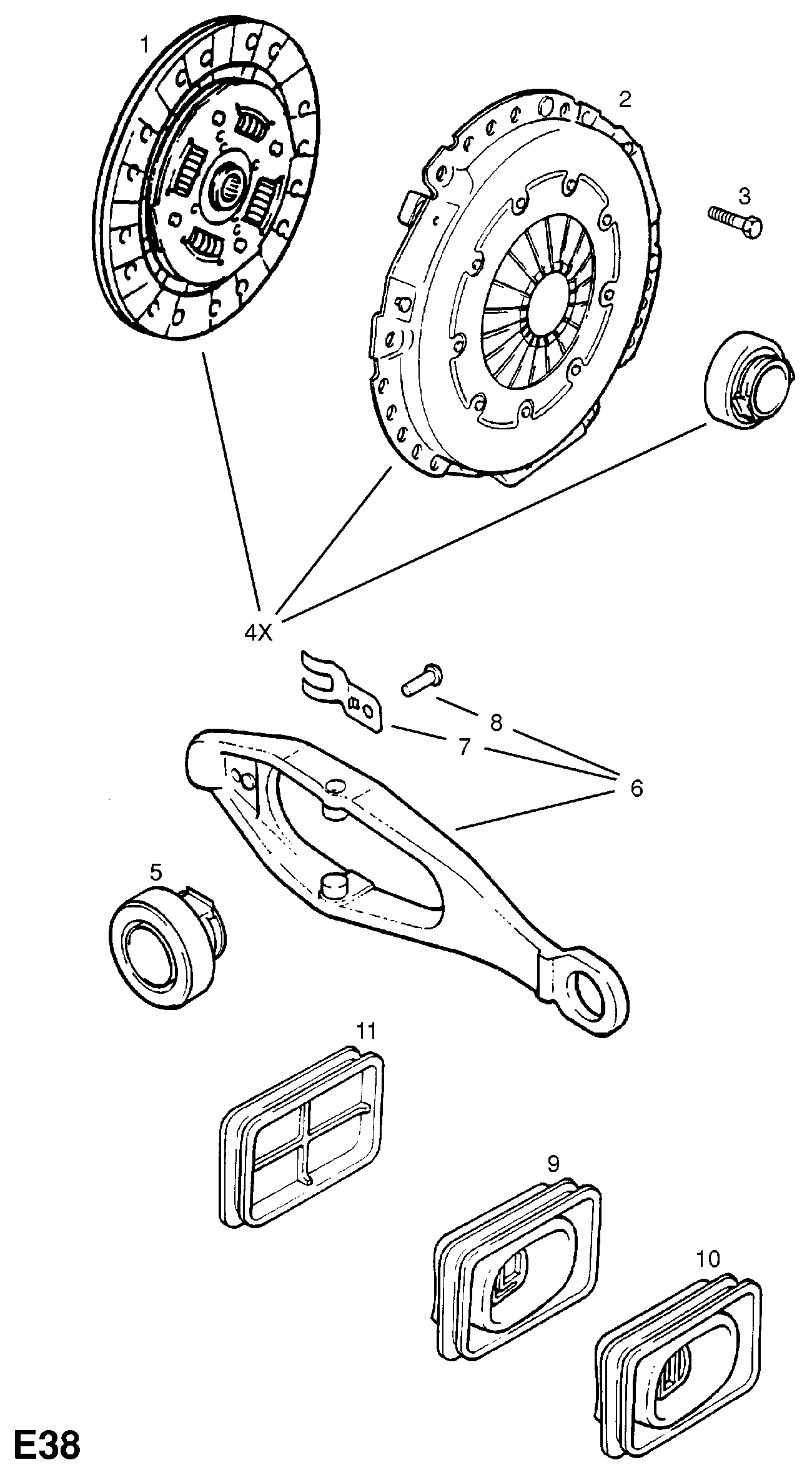 Opel 16 06 723 - Debriyaj dəsti furqanavto.az