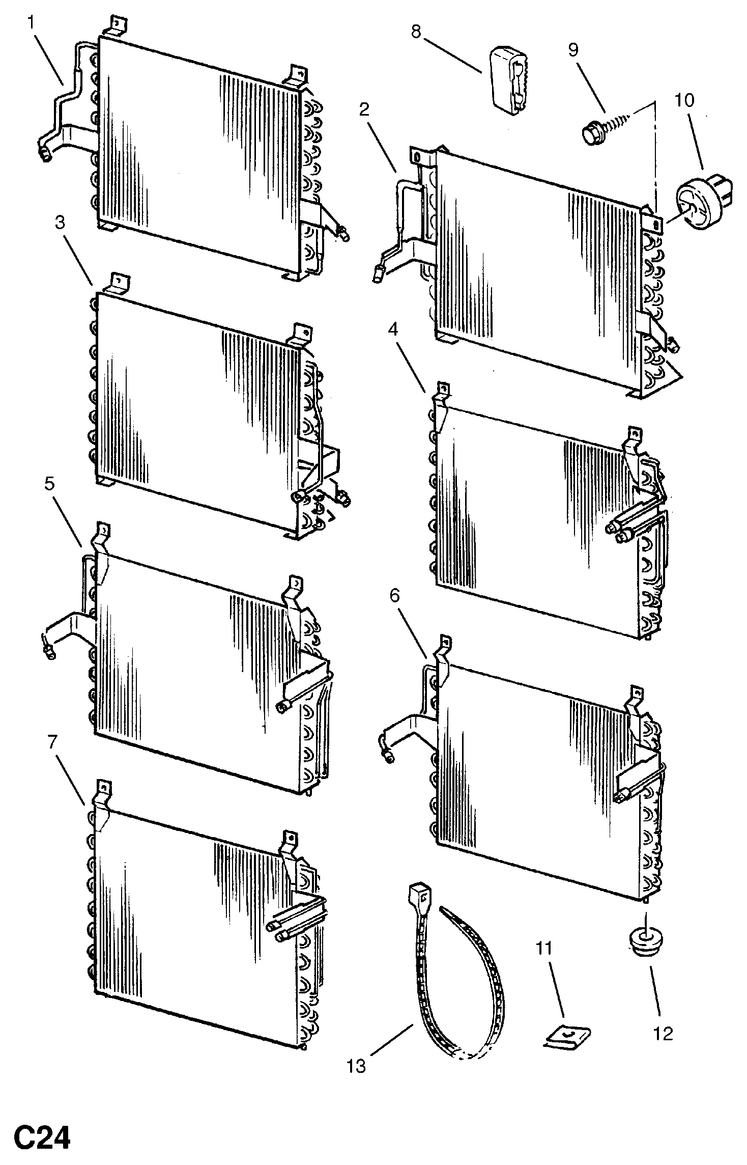 Opel 18 50 016 - Kondenser, kondisioner furqanavto.az