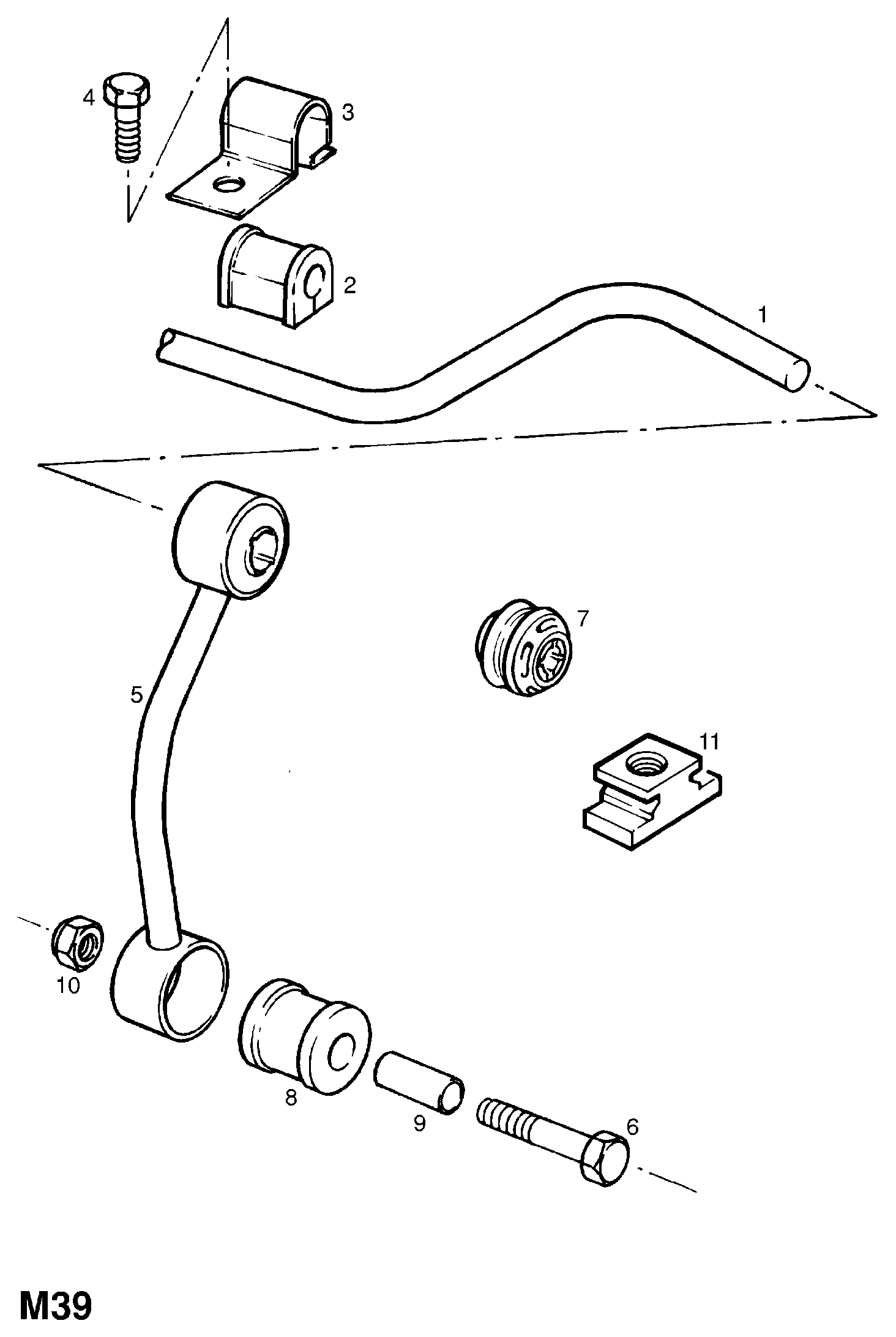 Opel 4 44 336 - Dəstək kol, stabilizator furqanavto.az