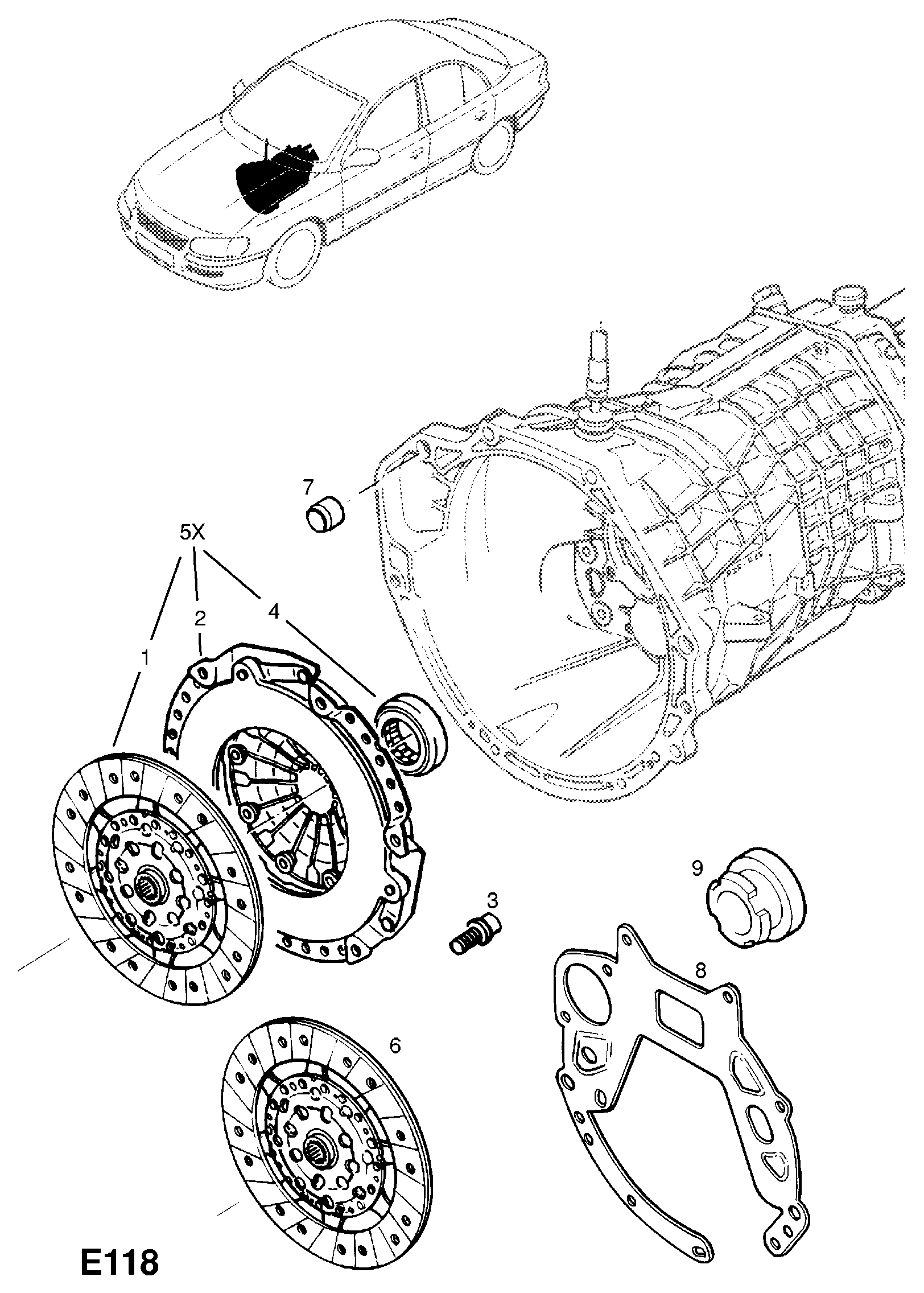 Opel 16 06 972 - Debriyaj dəsti furqanavto.az