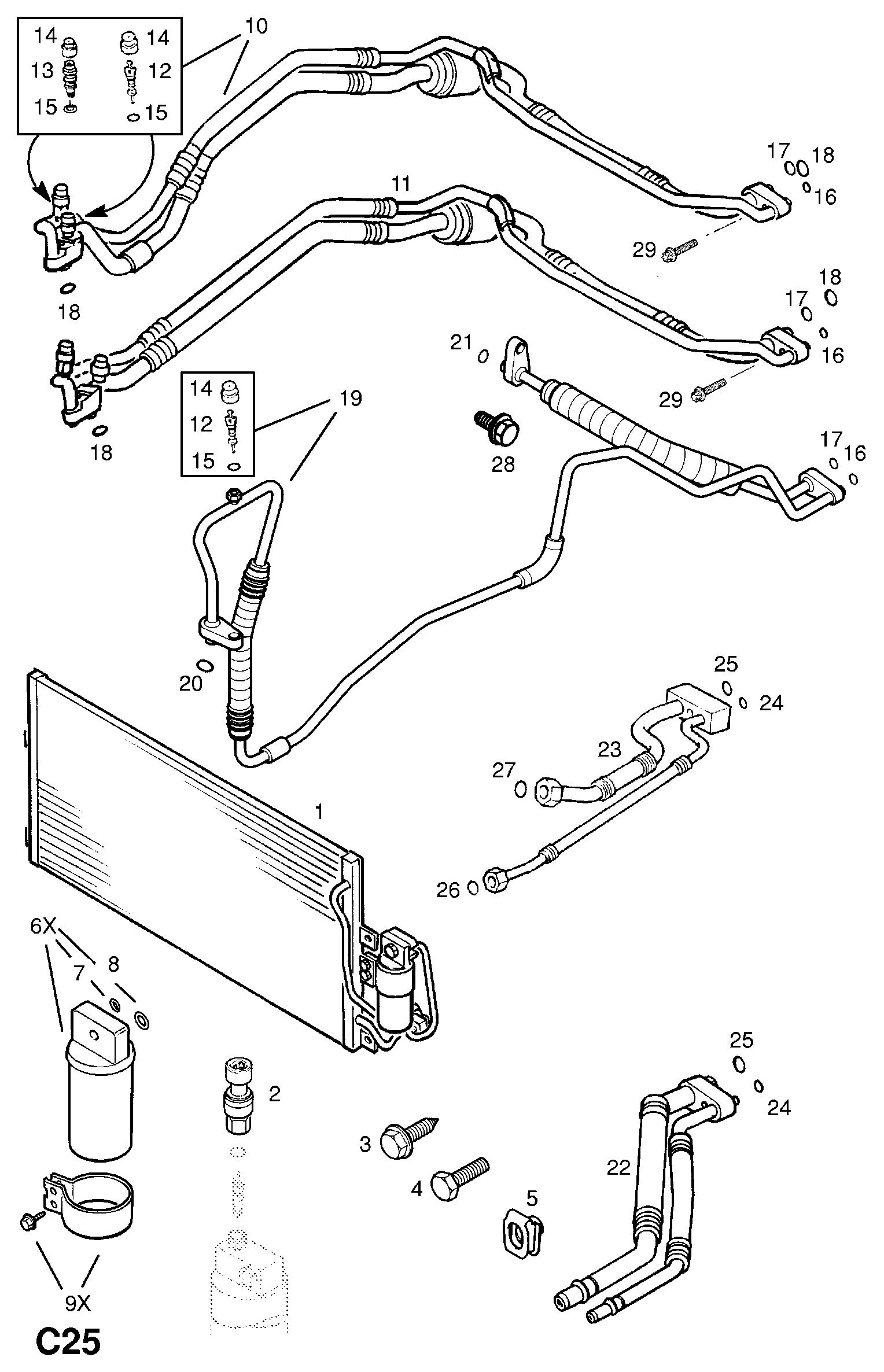 Vauxhall 18 50 065 - Kondenser, kondisioner furqanavto.az