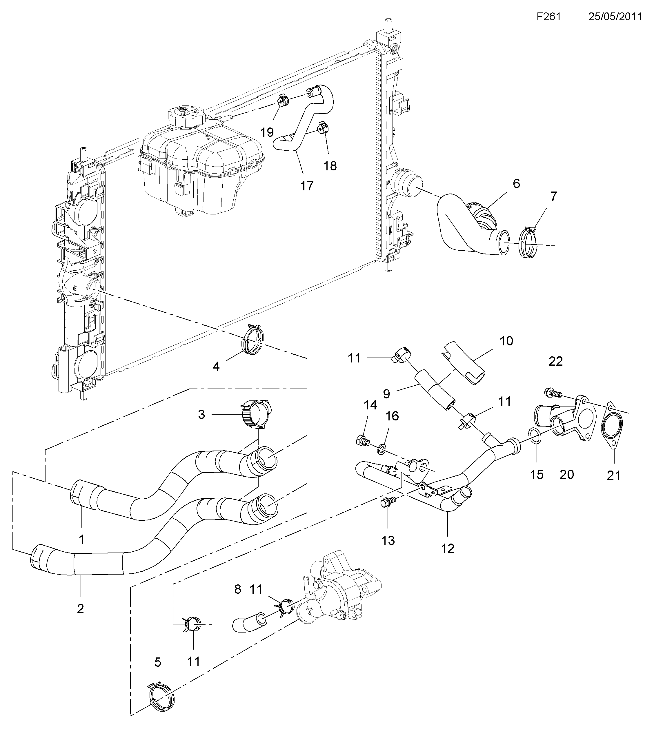 Opel 1338035 - Termostat, soyuducu www.furqanavto.az