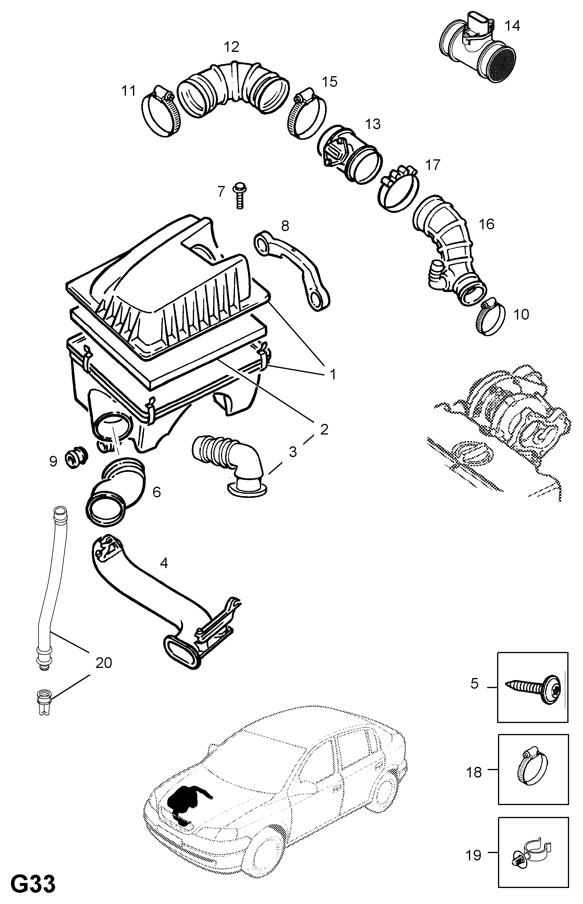 Opel 5834033 - Hava filtri furqanavto.az