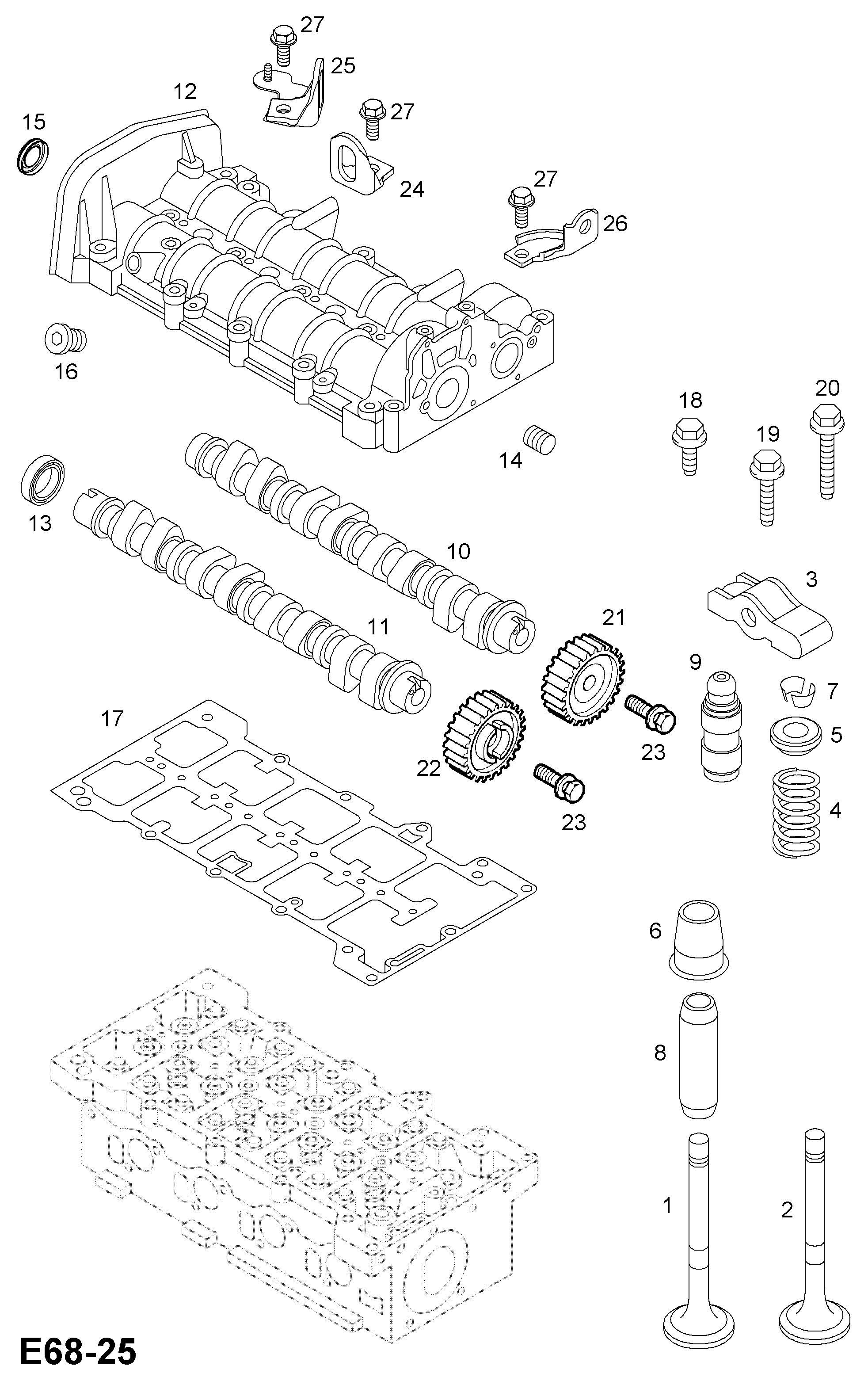 Opel 56 36 817 - Vil möhürü, eksantrik mili furqanavto.az