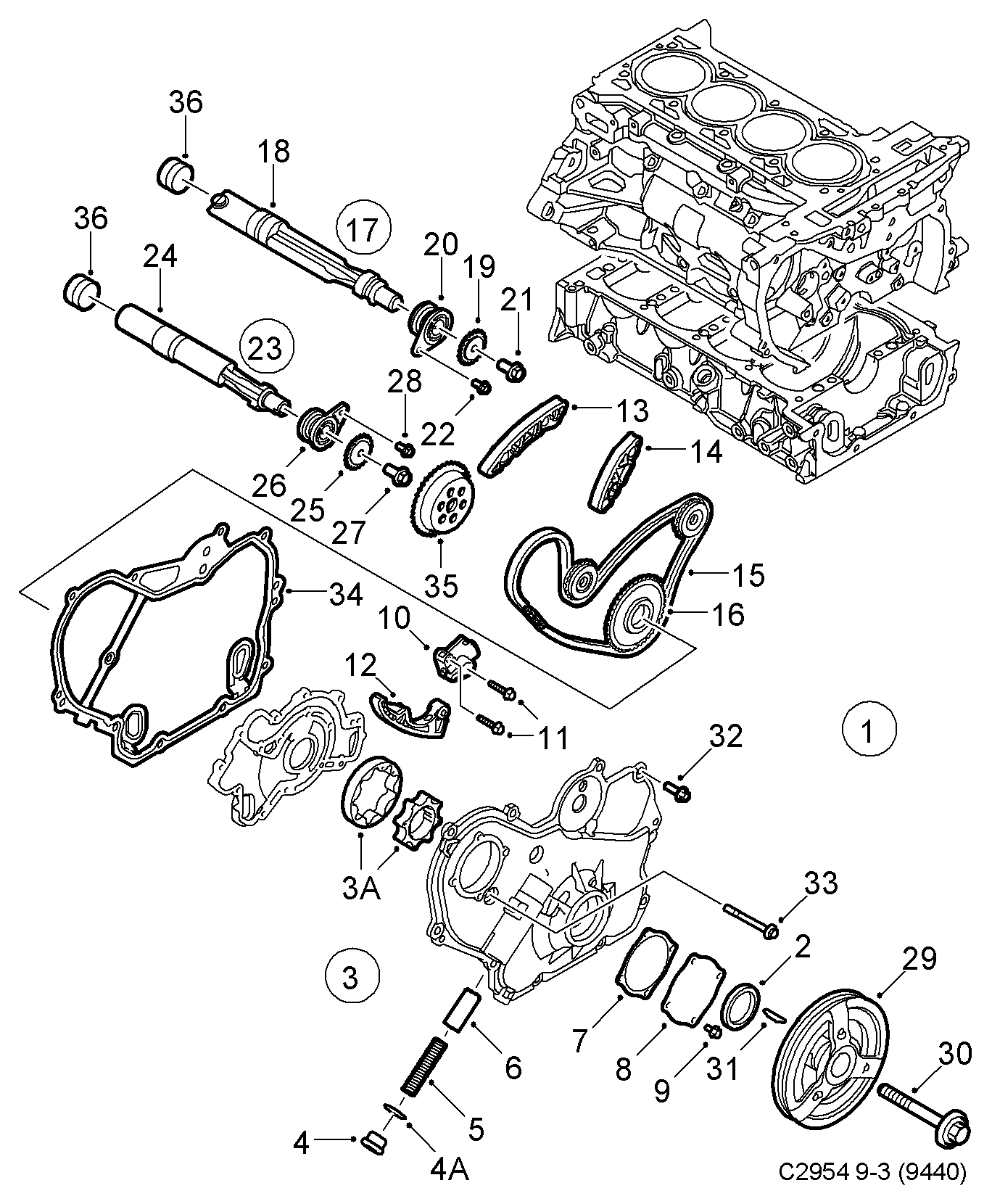 Opel 55354438 - Vaxt zəncirinin dəsti furqanavto.az