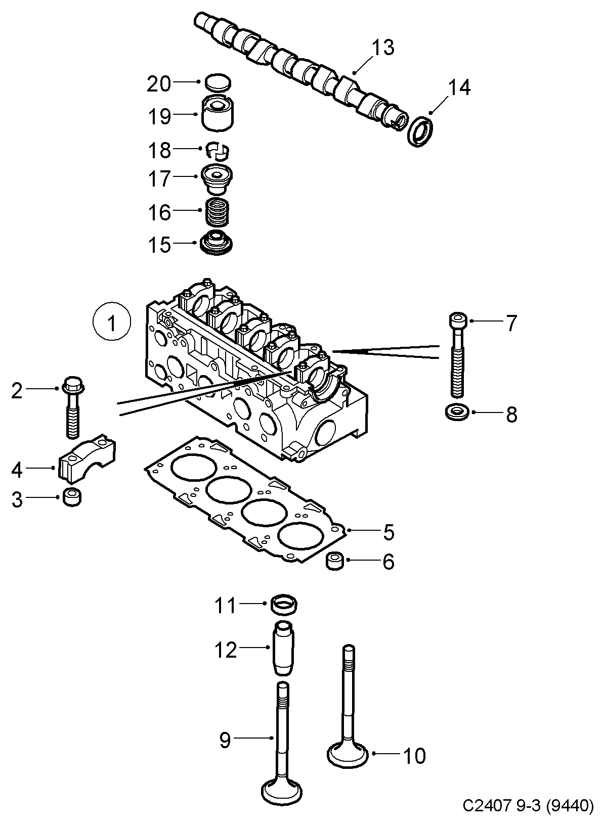 Vauxhall 93178835 - Mühür halqası, klapan sapı furqanavto.az