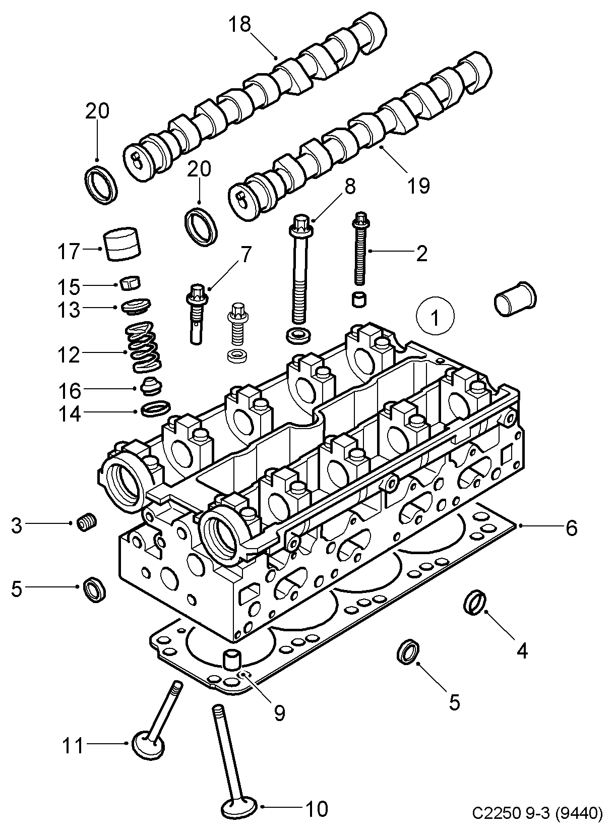 SAAB 90 298 390 - Vil möhürü, eksantrik mili furqanavto.az