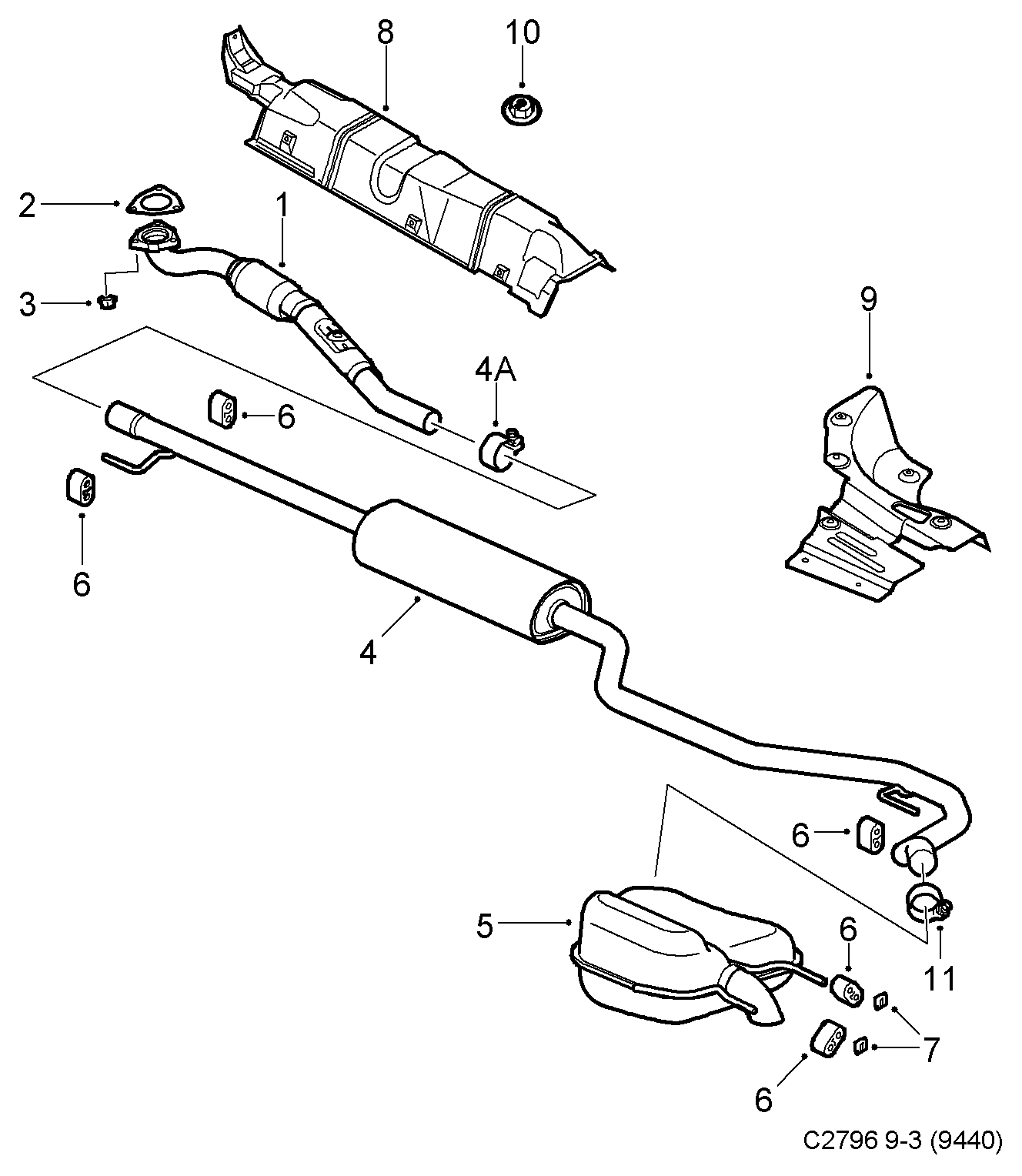 Opel 55 557 507 - Conta, egzoz borusu furqanavto.az