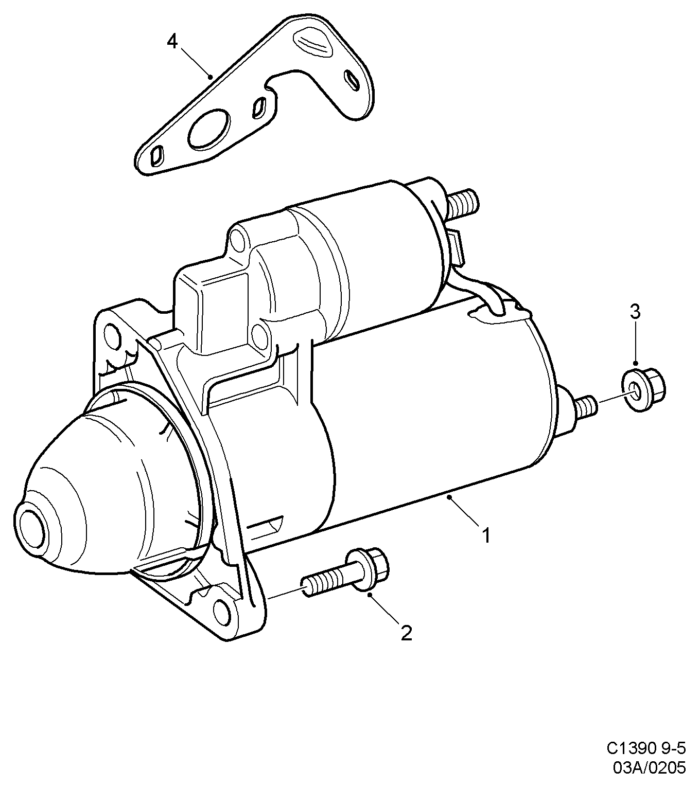 Opel 93176034 - Başlanğıc furqanavto.az