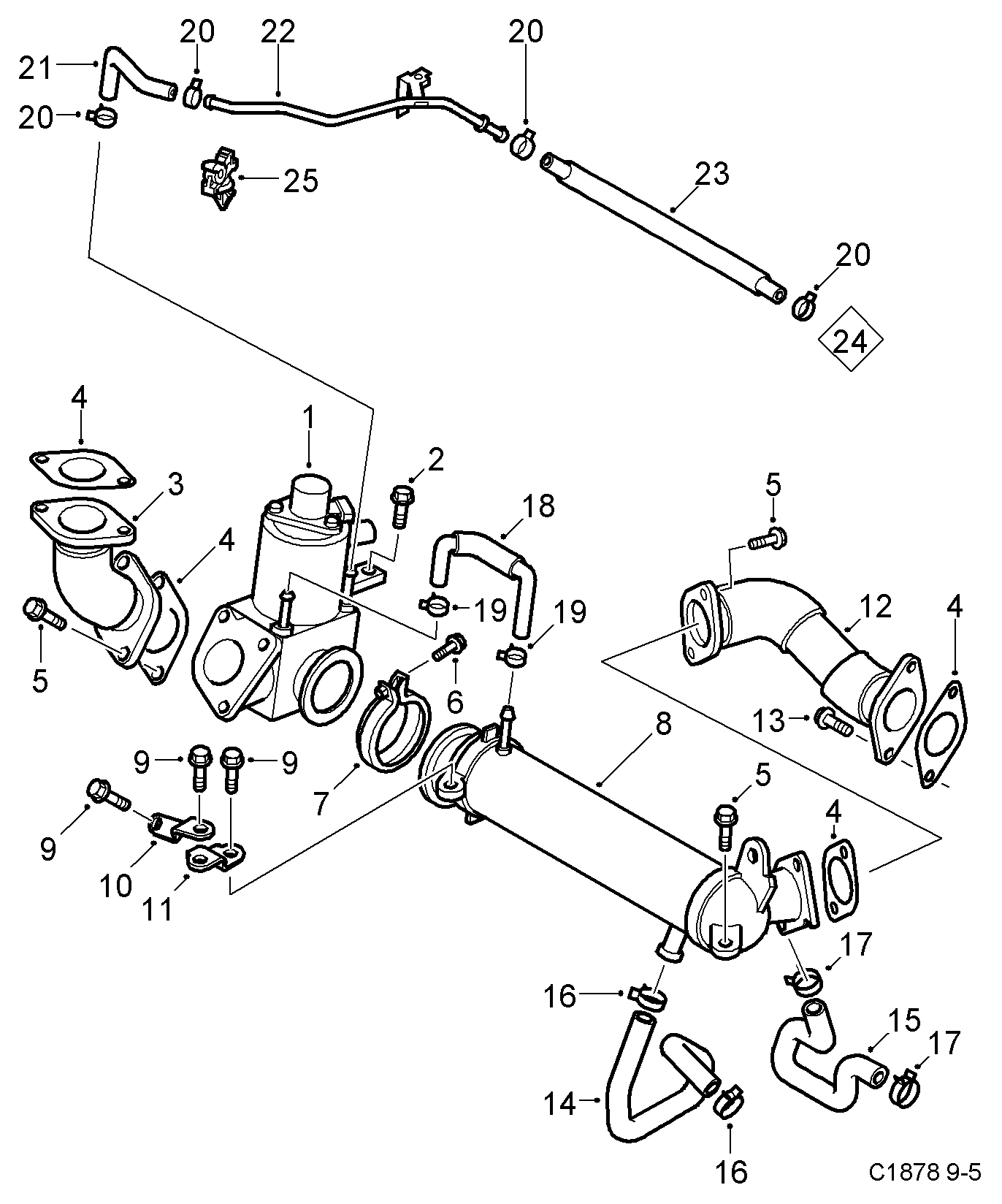 SAAB 59 52 809 - Radiator, mühərrikin soyudulması furqanavto.az