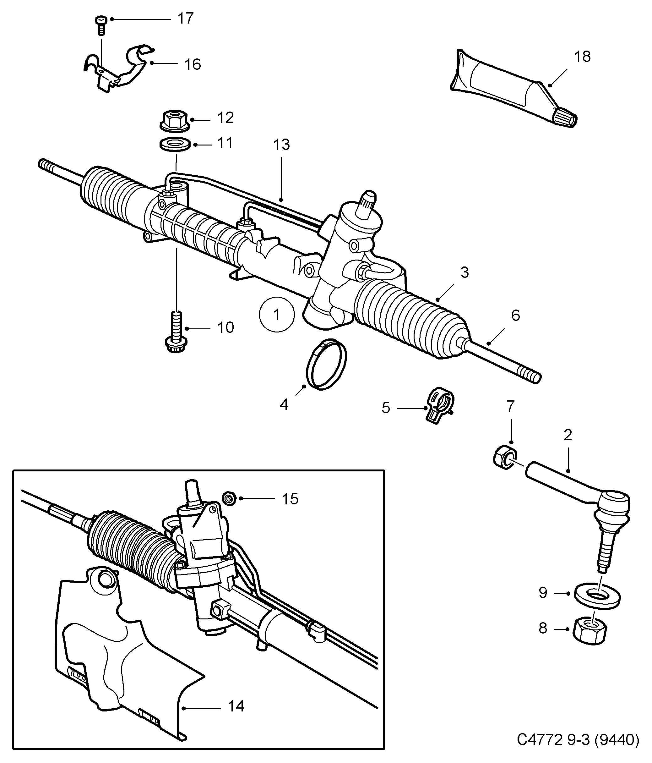 Opel 93172263 - Sükan qurğusu furqanavto.az