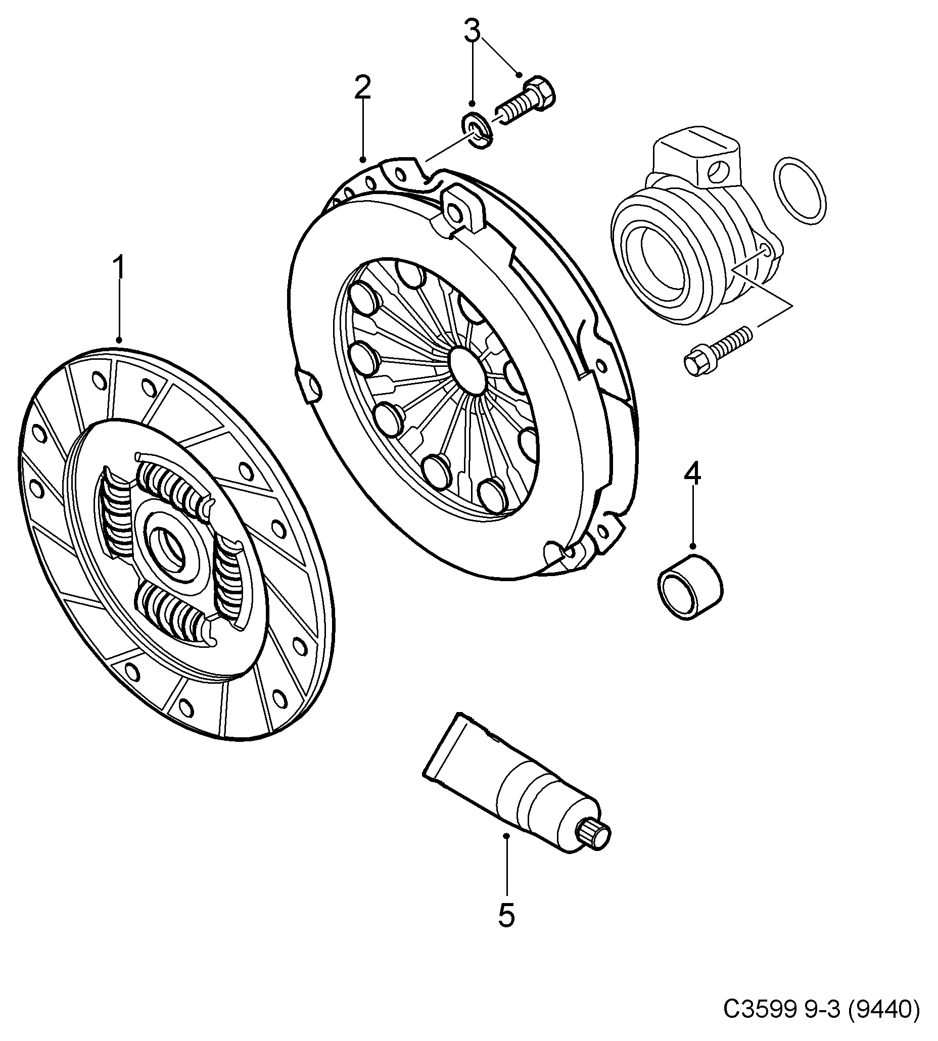 Opel 24436441 - Debriyaj təzyiq lövhəsi furqanavto.az