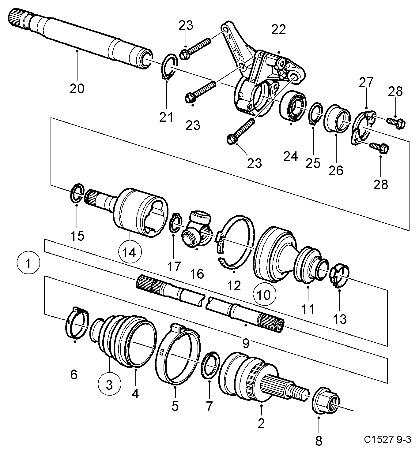 Cadillac 13166590 - Sürücü mili furqanavto.az