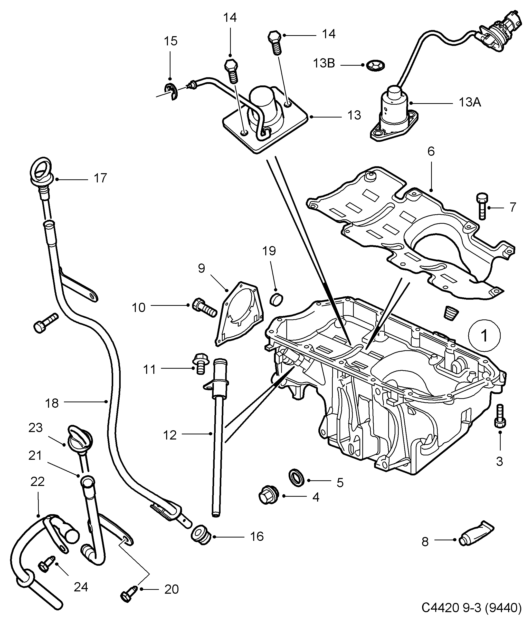 SAAB 93 178 360 - Mühür halqası, yağ boşaltma tapası furqanavto.az