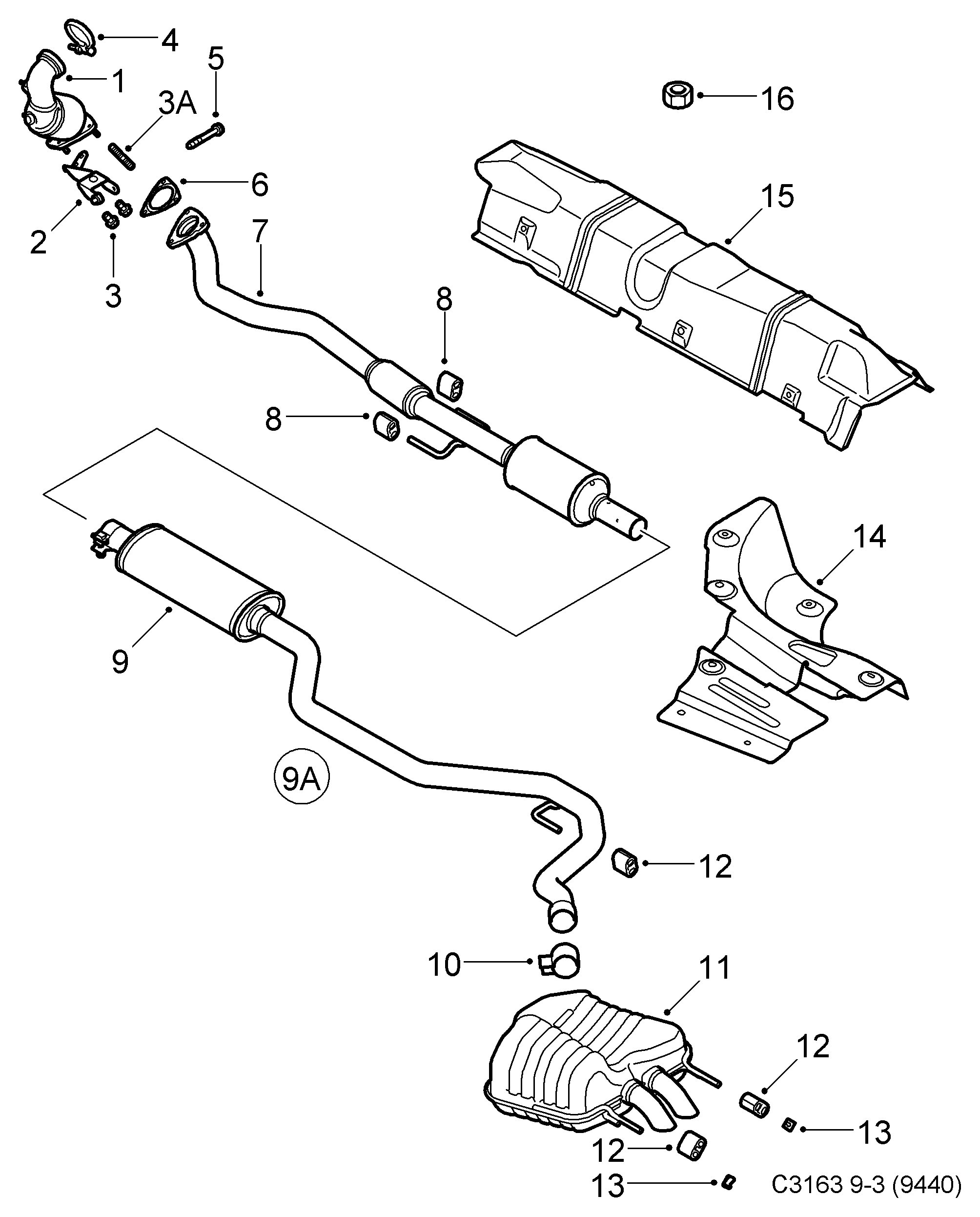 Opel 55354248 - Katalitik çevirici furqanavto.az