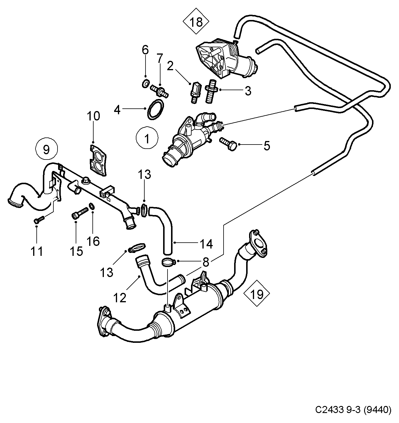 Vauxhall 55202510 - Termostat, soyuducu furqanavto.az