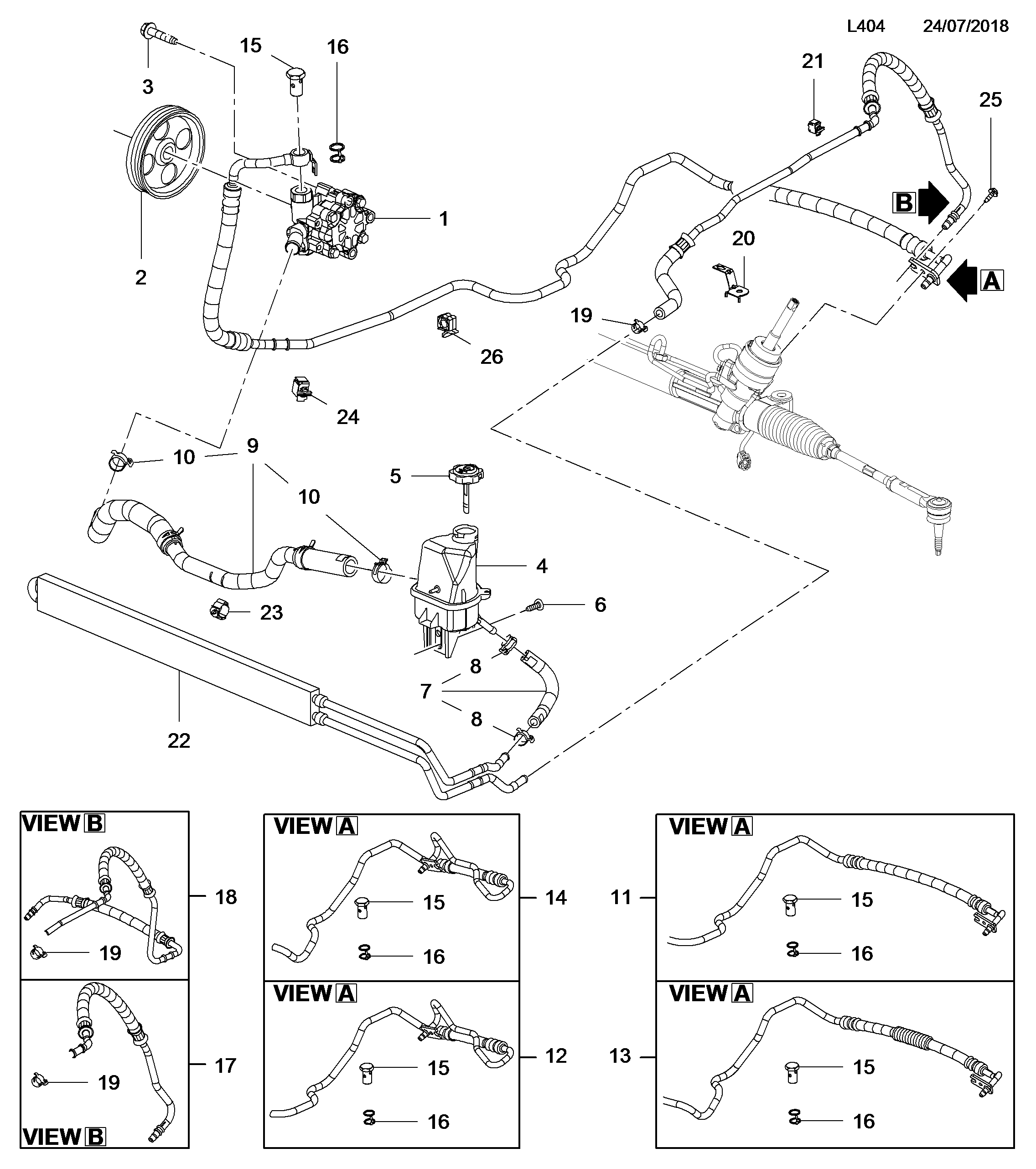 Opel 9 48 107 - Hidravlik nasos, sükan sistemi furqanavto.az