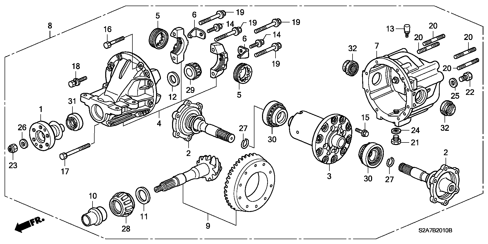 Honda 91202PCZ003 - Vil möhürü, diferensial www.furqanavto.az