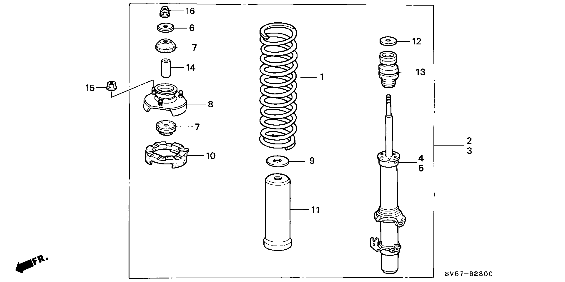 Honda 51606SV5G02 - Amortizator furqanavto.az