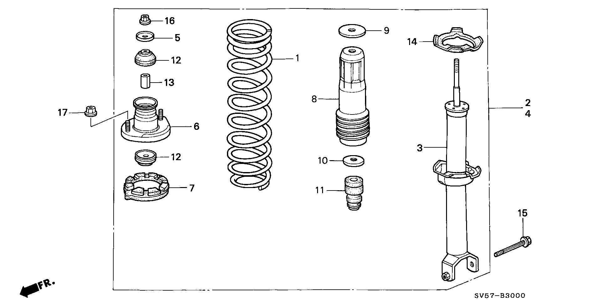 Honda 52725-SS0-004 - Üst Strut Montajı furqanavto.az