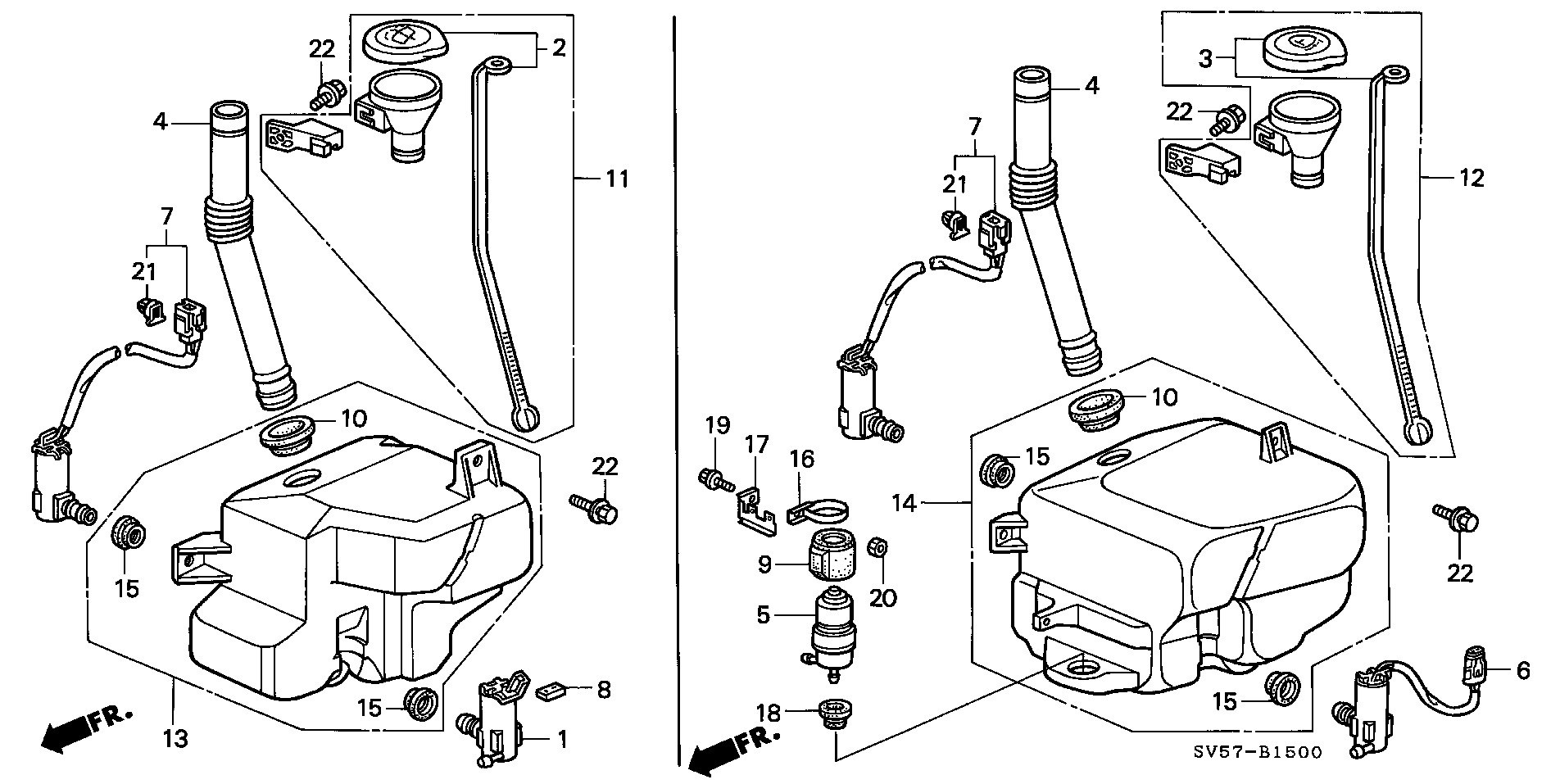 Honda 76806SV5A02 - Su nasosu, pəncərələrin təmizlənməsi furqanavto.az