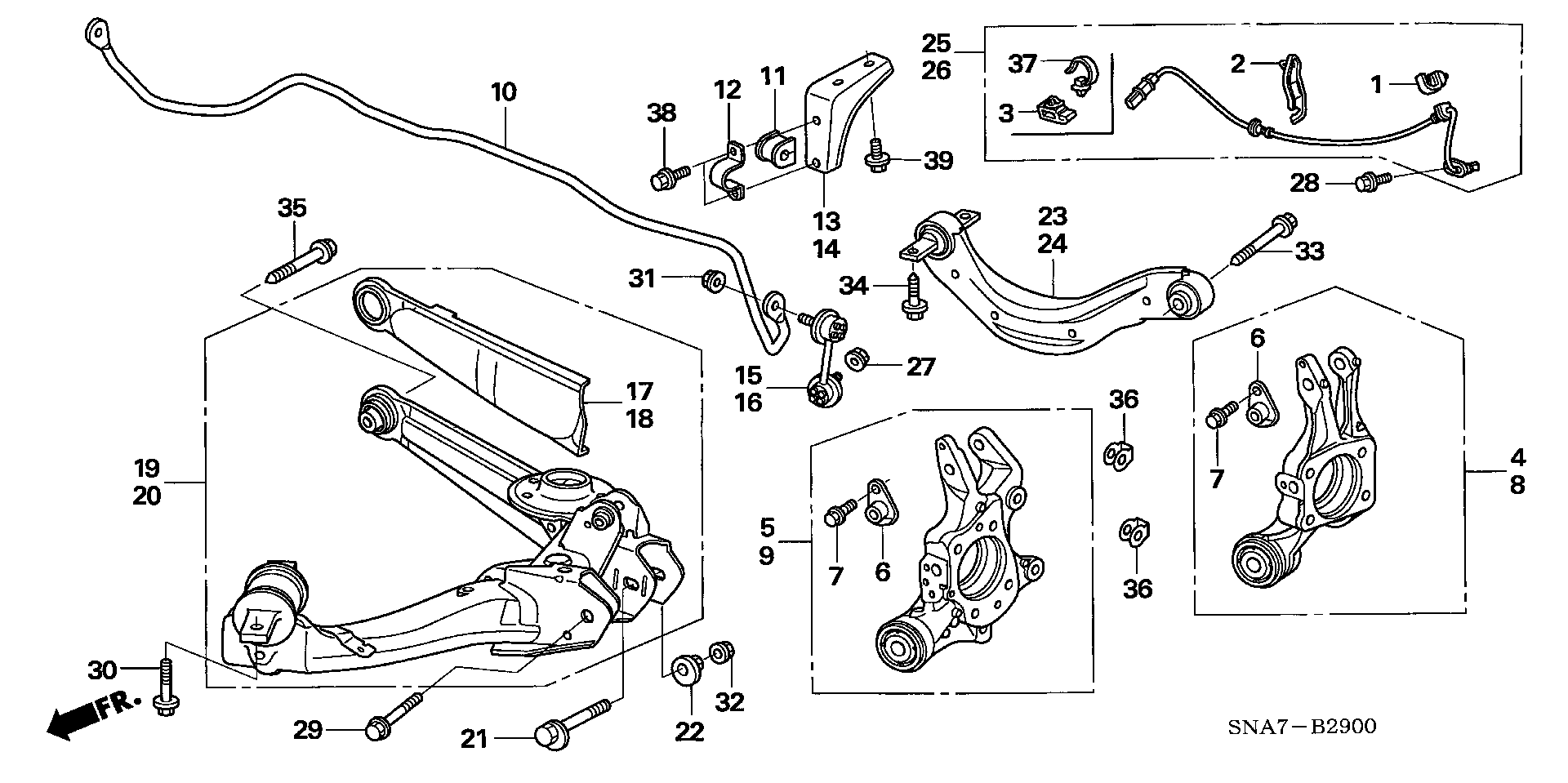 HONDA (DONGFENG) 52321-SNA-A01 - Çubuq / Strut, stabilizator furqanavto.az