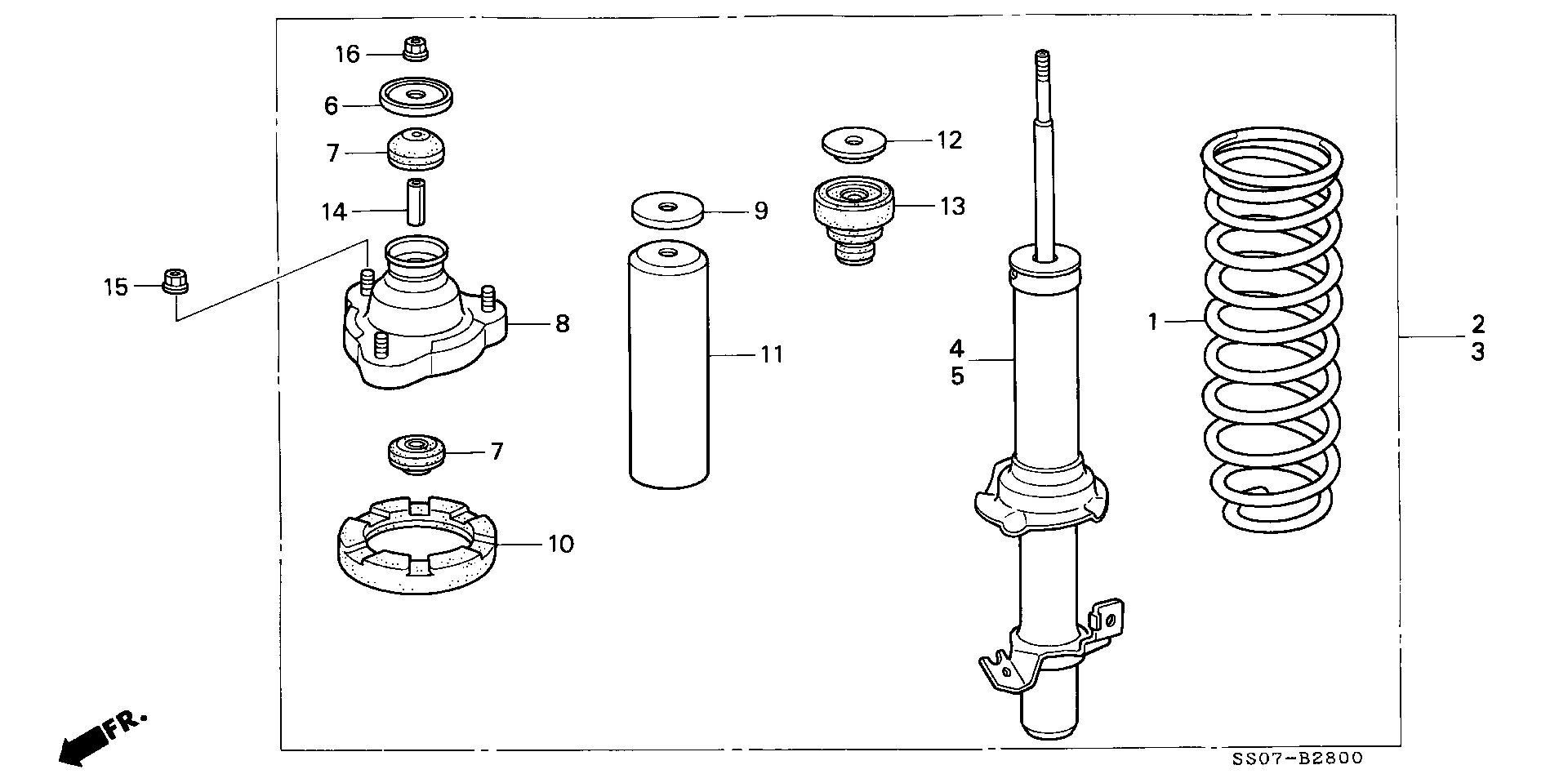 Honda 51605-SS0-902 - Amortizator furqanavto.az