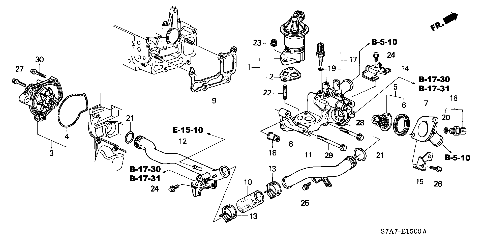 Honda 19301-PLC-315 - Termostat, soyuducu www.furqanavto.az