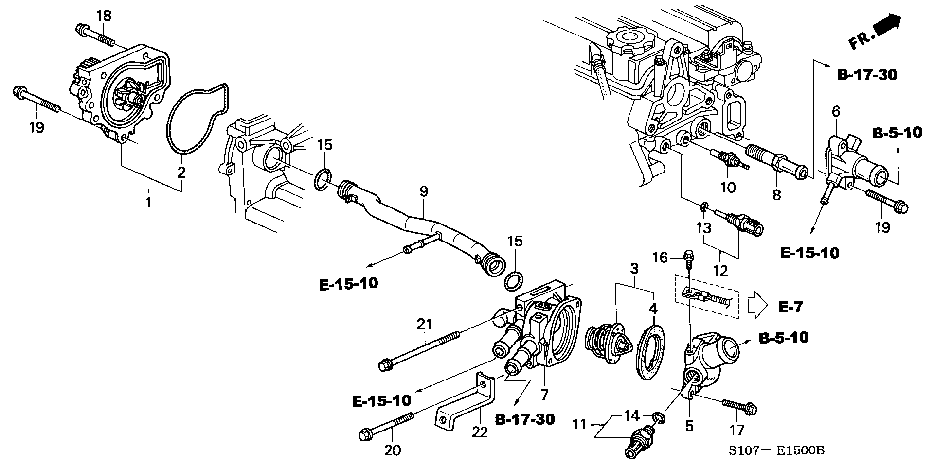 Honda 19301-P08-315 - Termostat, soyuducu furqanavto.az