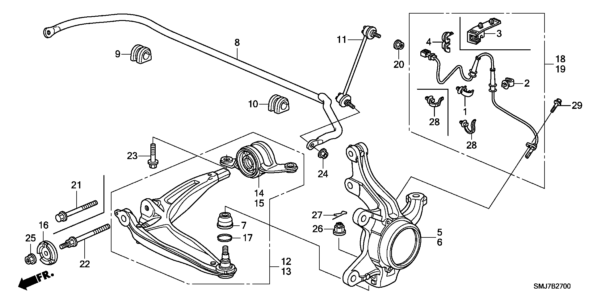 Honda 51395-SMG-E05 - Nəzarət Kolu / Arxa Qol furqanavto.az