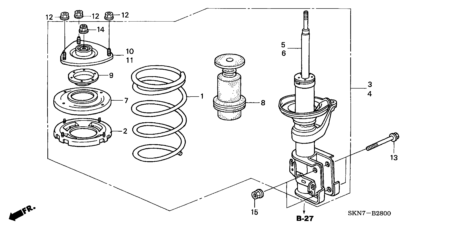 Honda 51606SKNG01 - Amortizator furqanavto.az