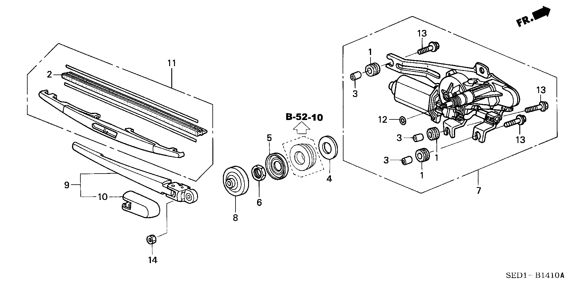 Honda 76730-SED-003 - Sülən Bıçağı furqanavto.az