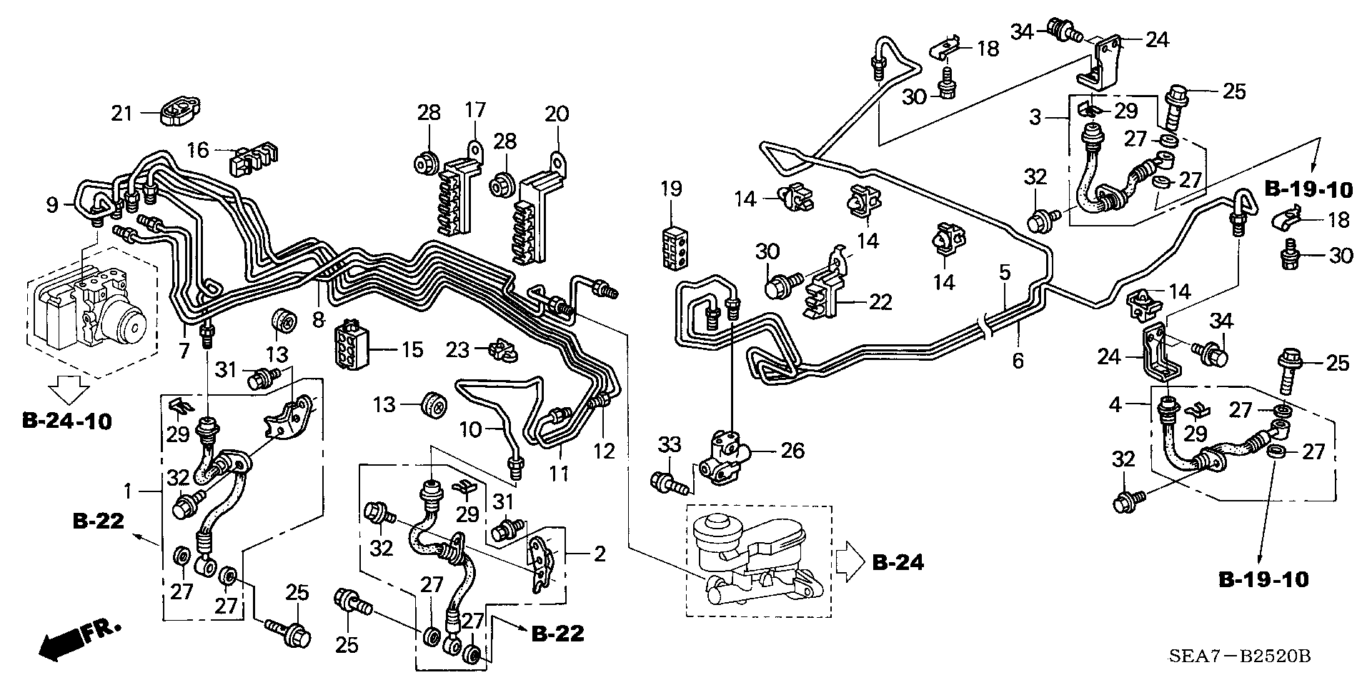 ACURA 01468SEAE00 - Əyləc şlanqı furqanavto.az